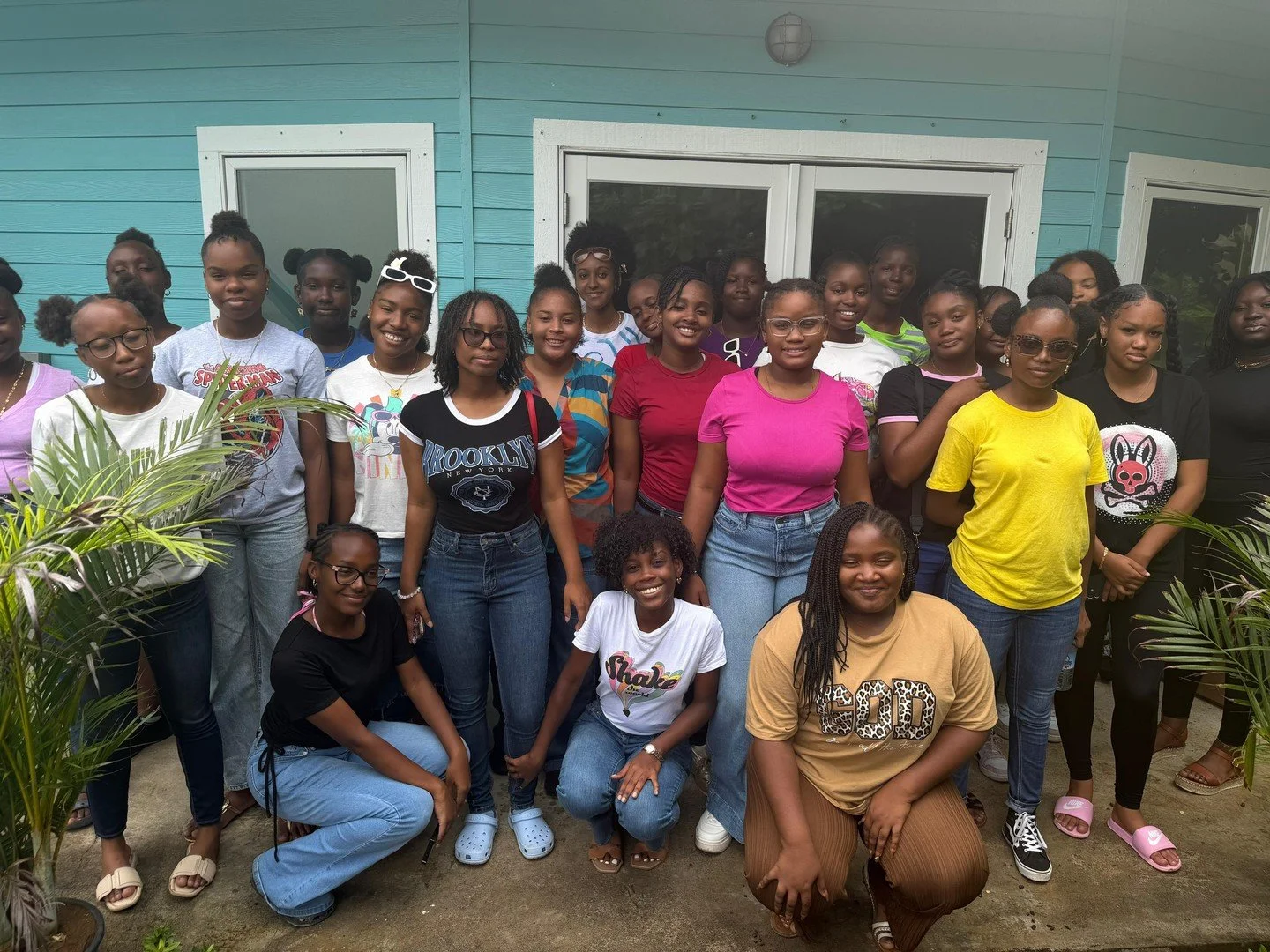 Look at all the smiles on these faces from Convent High School - we had a great time showing you around!⁠
⁠
Want to book a tour?  Visit our website: rosaliebaydistillery.com⁠
⁠
....⁠
Did you know our organic, Caribbean crafted @RosalieBayDistillery s
