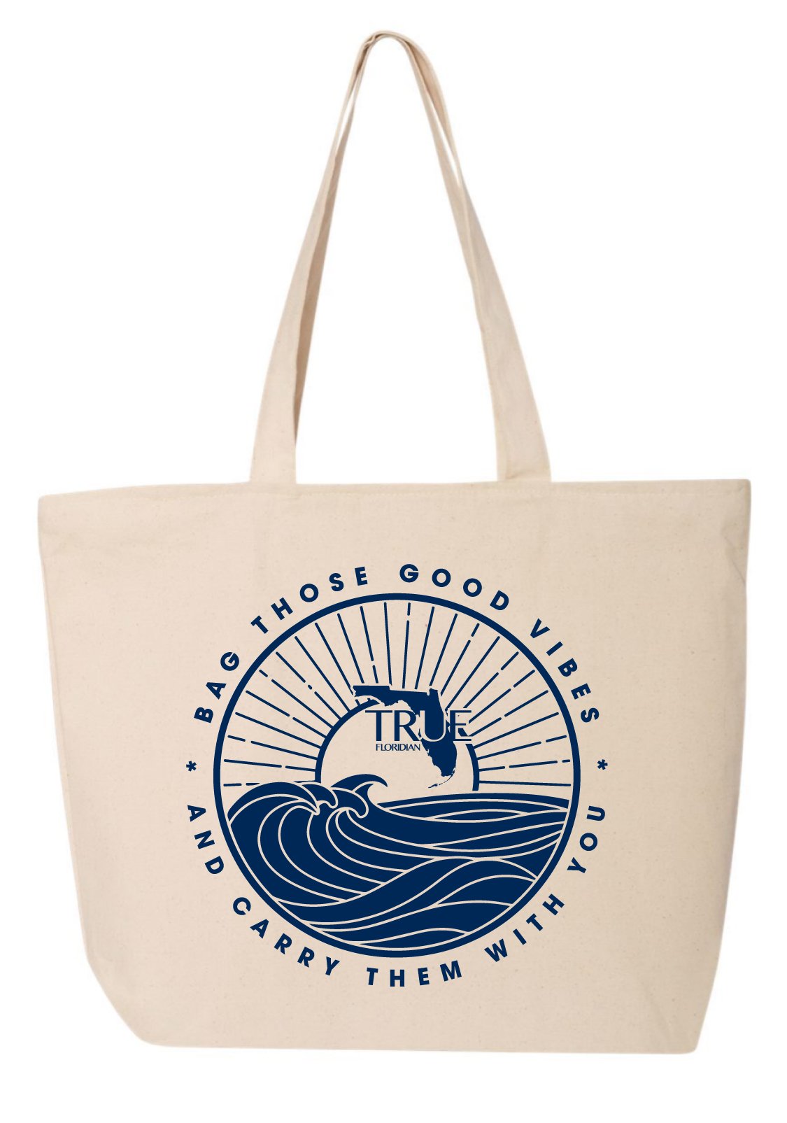 True Floridian Good Vibes Tote Bag