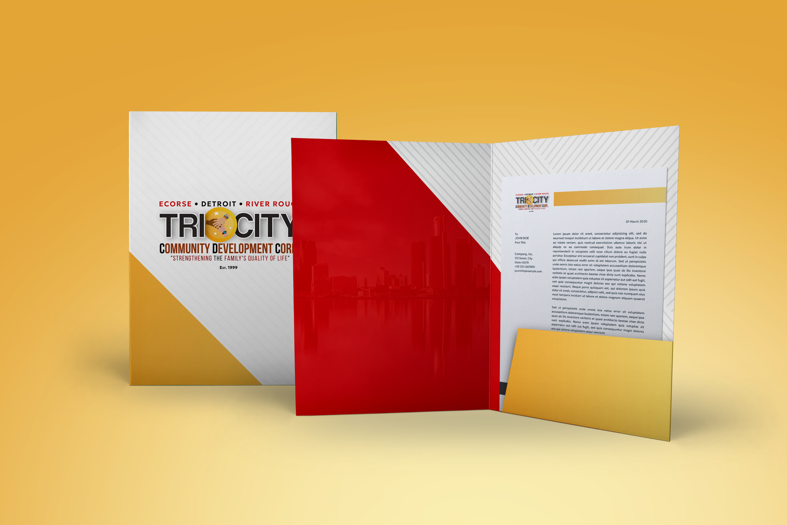 Tri-City CDC Branded Stationery Suite