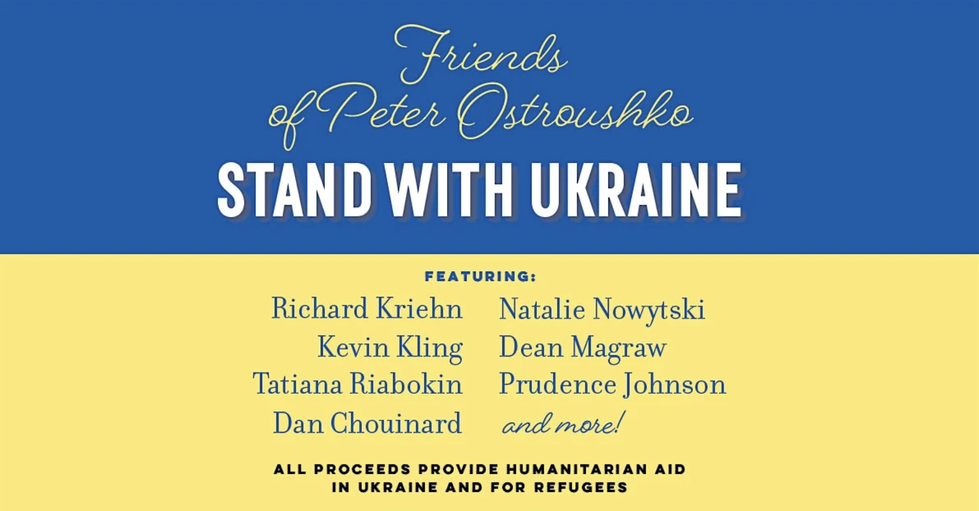 Friends of Peter Ostroushko Stand With Ukraine