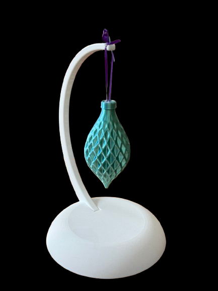 blue diamond pattern ornament