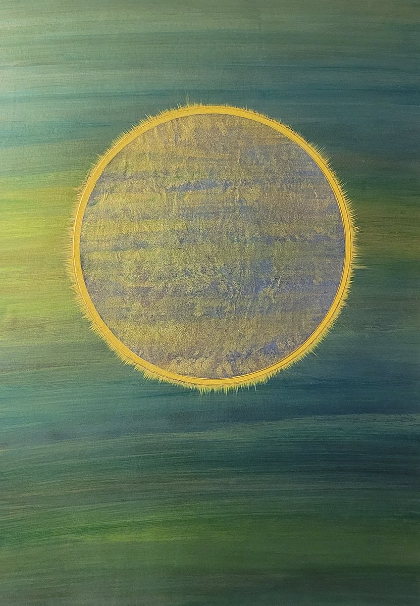 Sun 2 – Acryl, Ecoline, Softpastel – Origineel – 61 x 78 cm