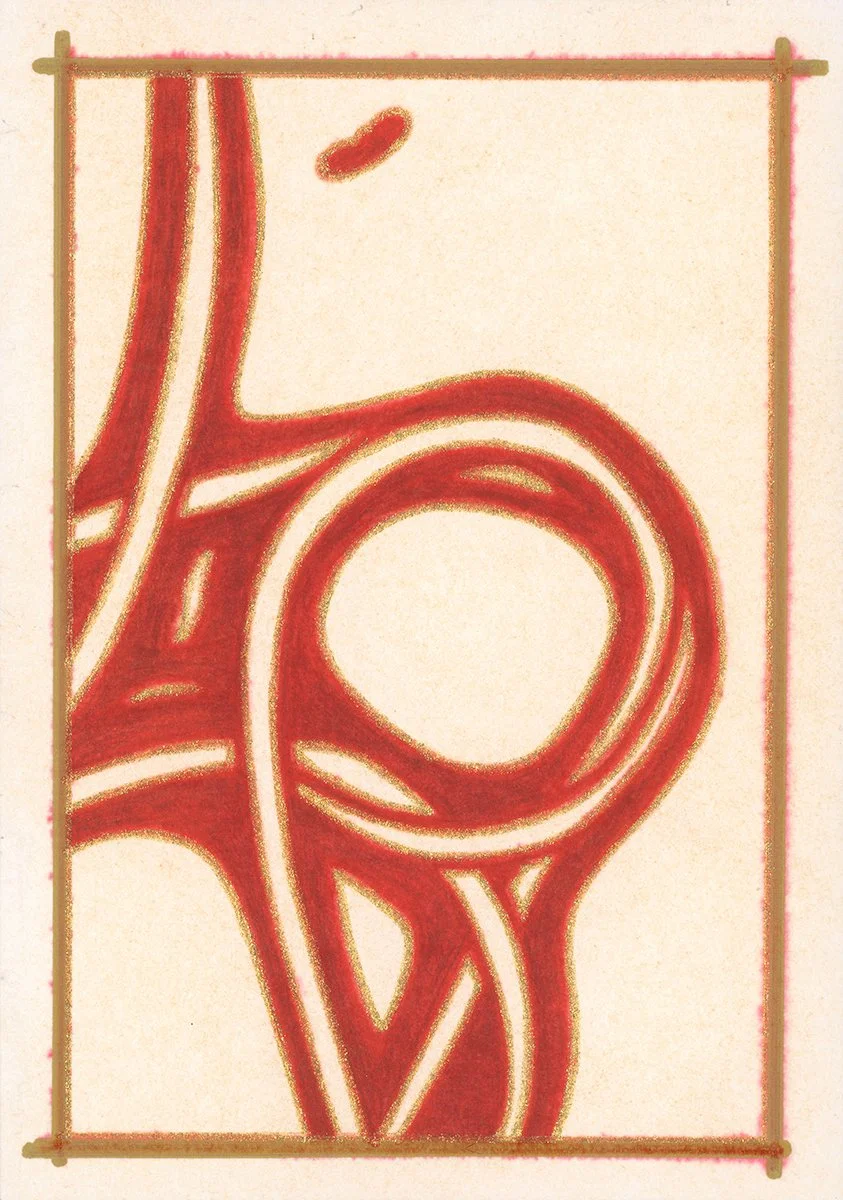 Spinning Away – Zeefdruk, Softpastel – Origineel – 10 x 15 cm