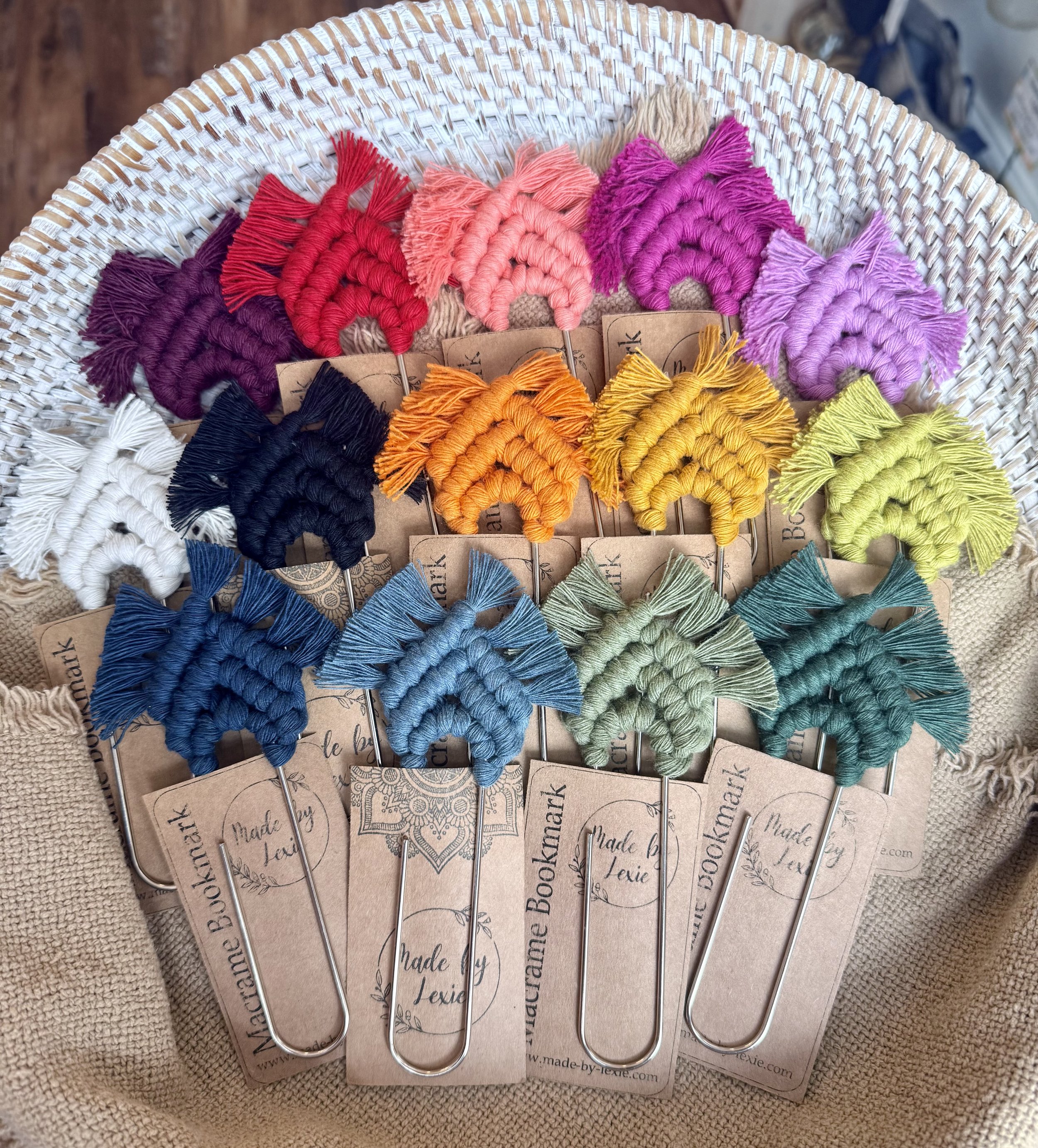 Macrame Paperclip Bookmark