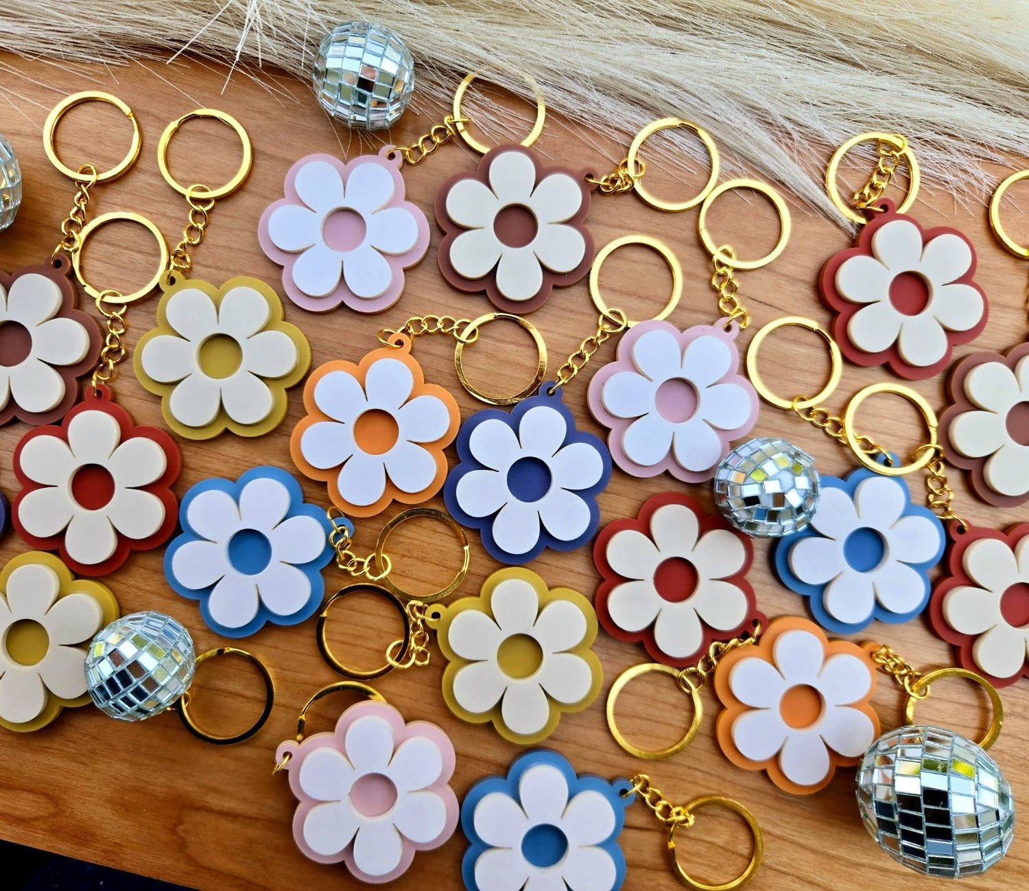 Flower Keychains — Made by Lexie