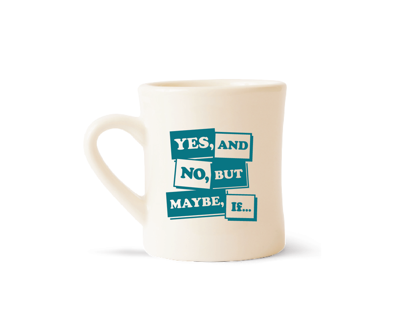 Yes And, No But, Maybe If Retro Diner Mug