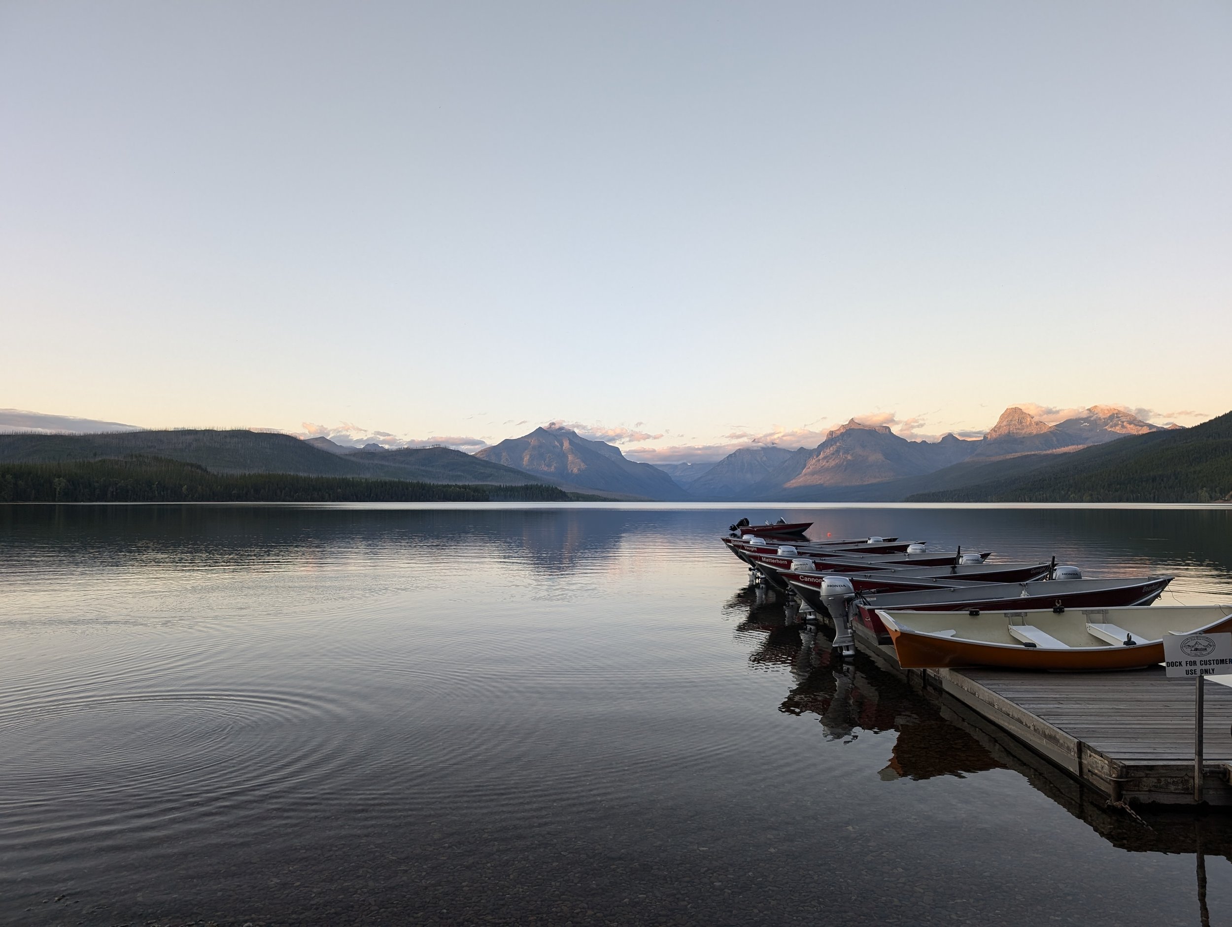 Evening views at Lake McDonald