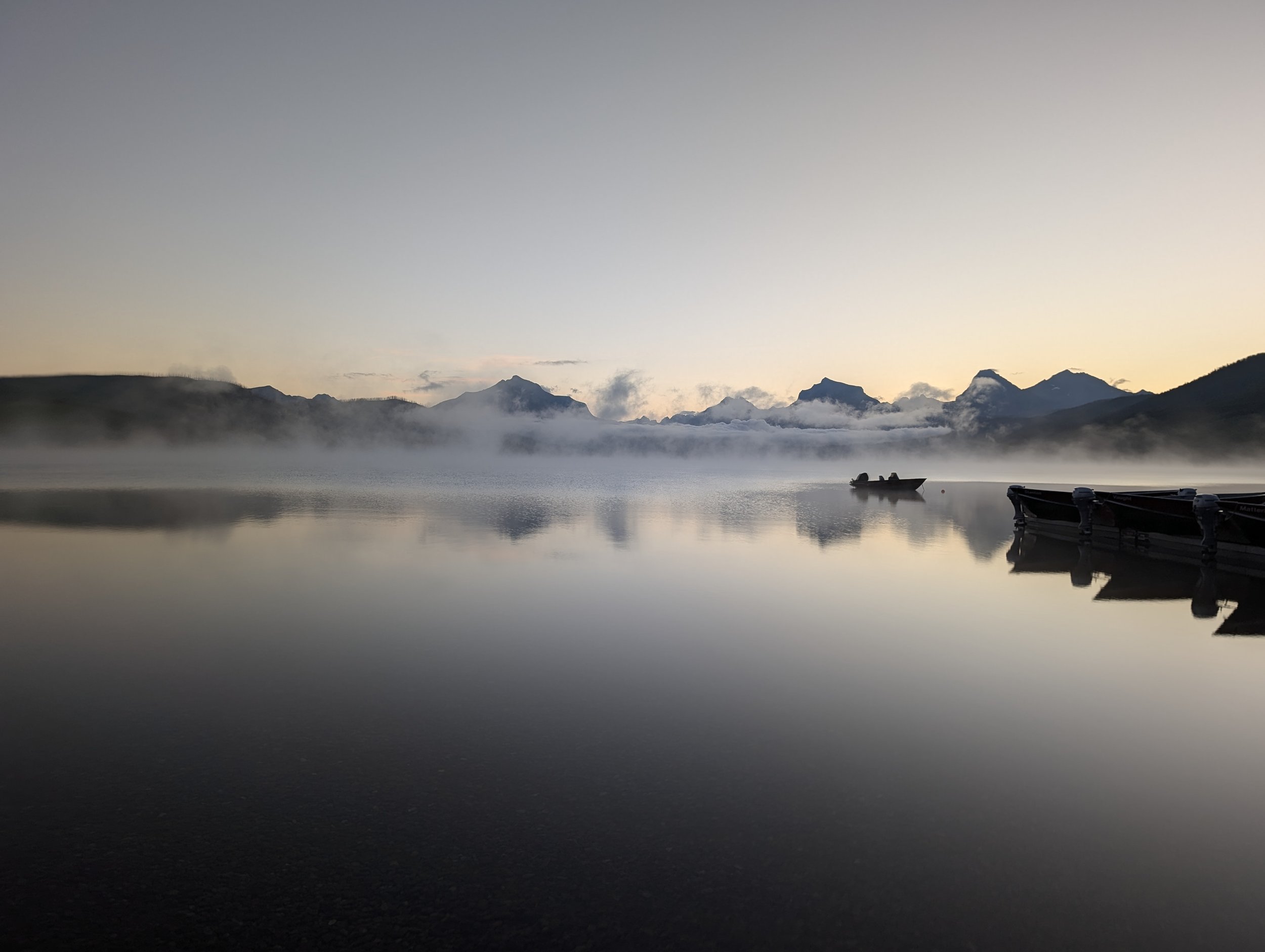 Before sunrise on Lake McDonald