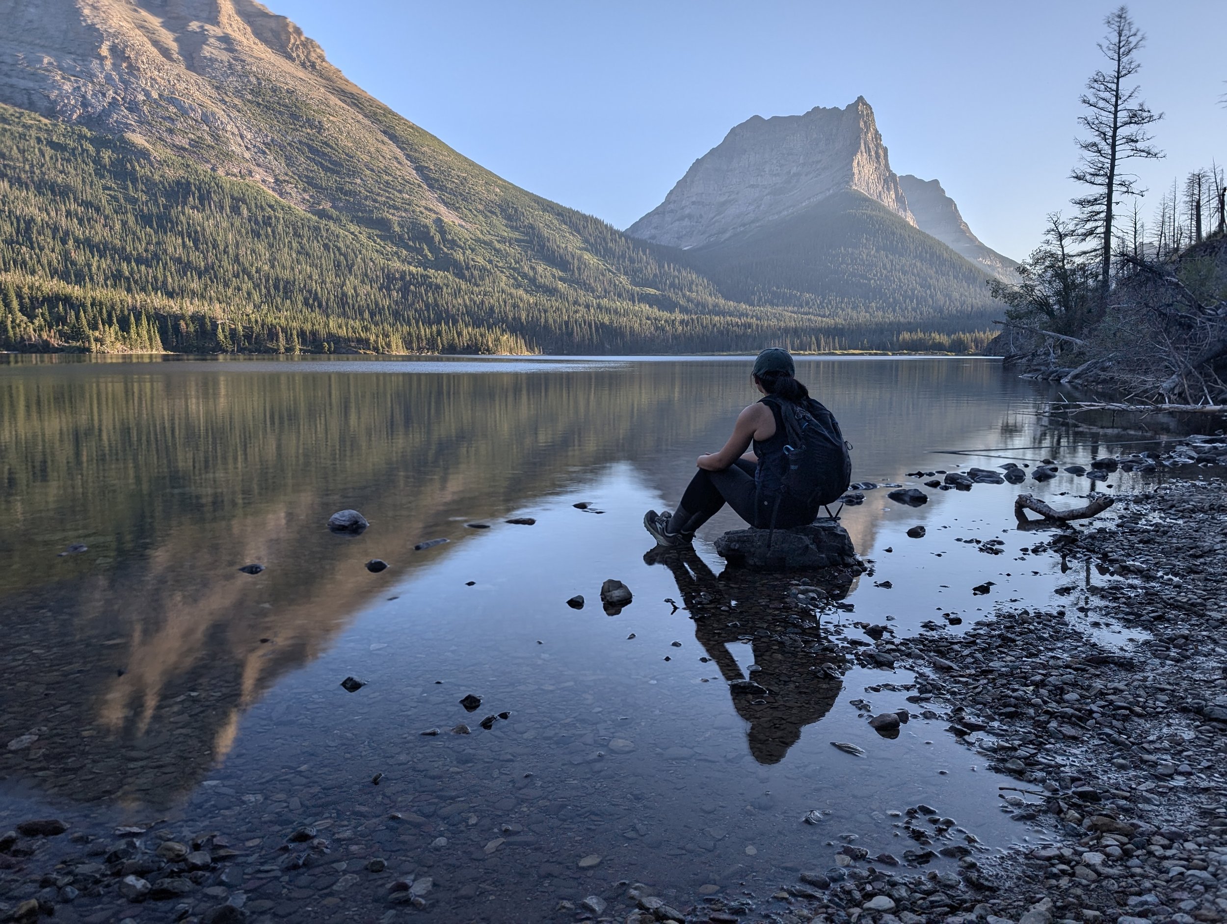 A quiet evening spot, Saint Mary Lake