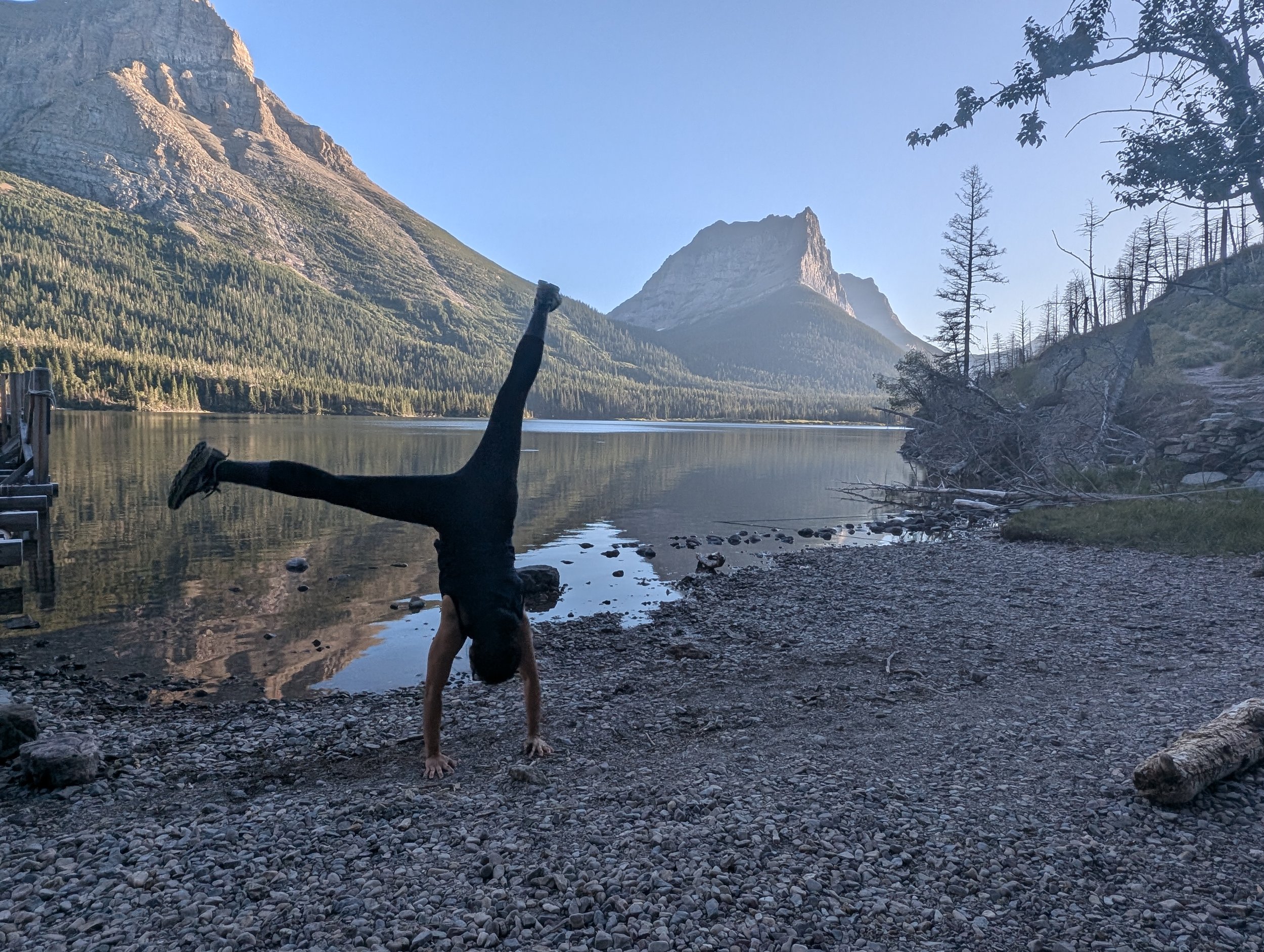Mid-cartwheel