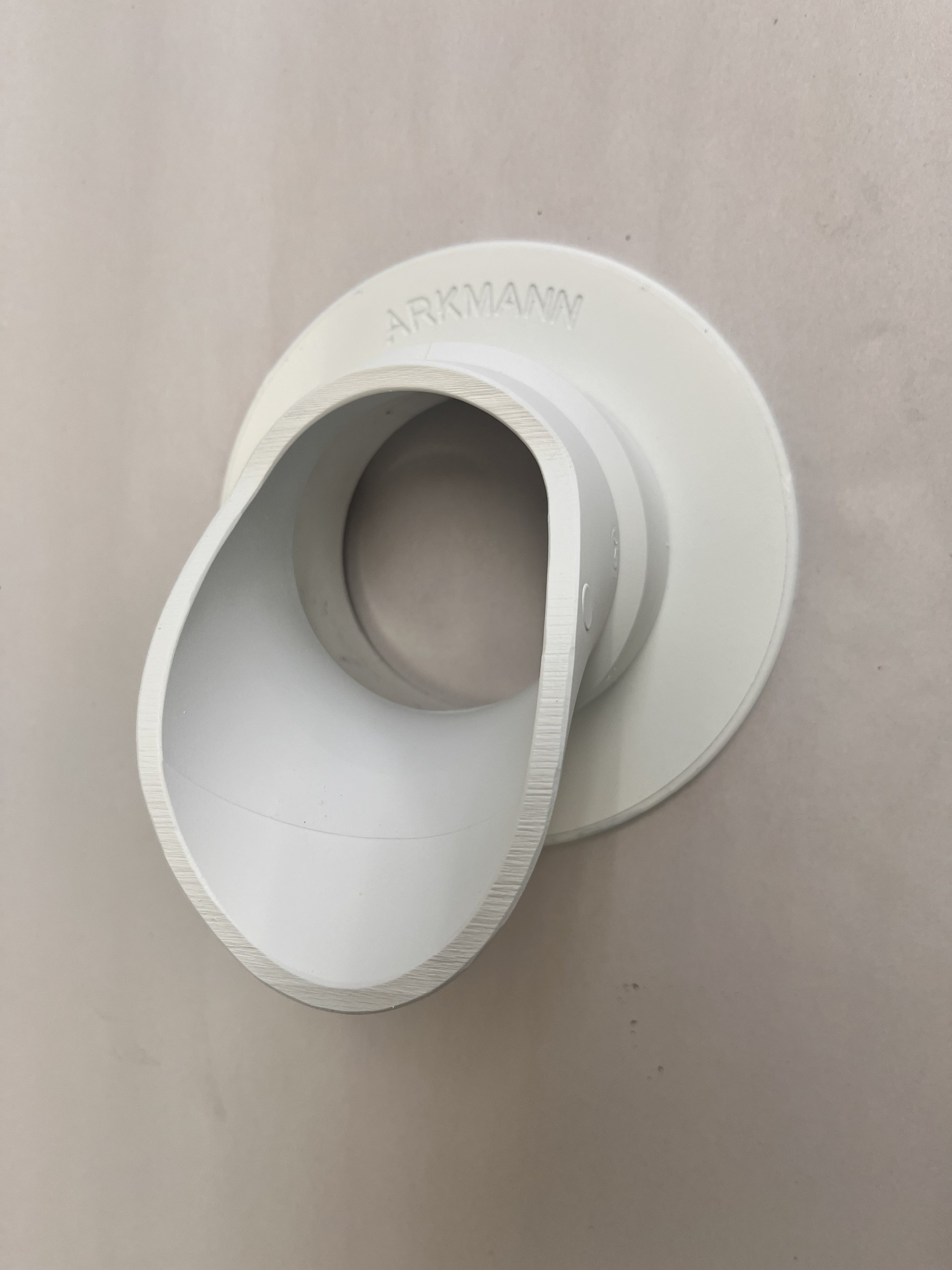 Plastic Downspout Nozzle (White Matte)