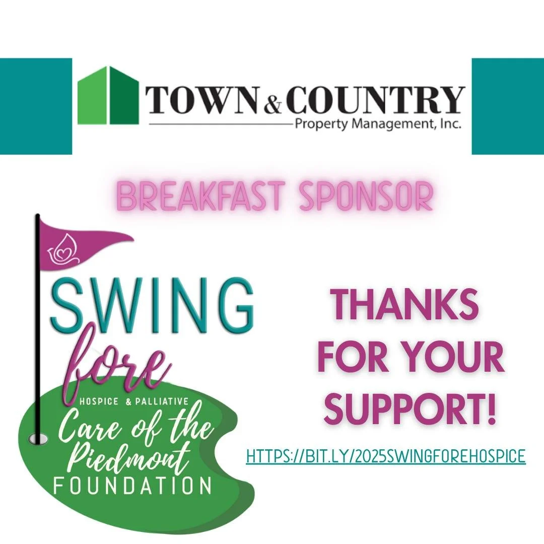 🙌 Sending a huge THANK YOU to Town &amp; Country, one of our Breakfast Sponsors for this year&rsquo;s Swing Fore Hospice Golf Tournament! Your support helps us deliver expert, compassionate hospice and palliative care.

🏌️&zwj;♂️ Sept. 4 at Greenwo