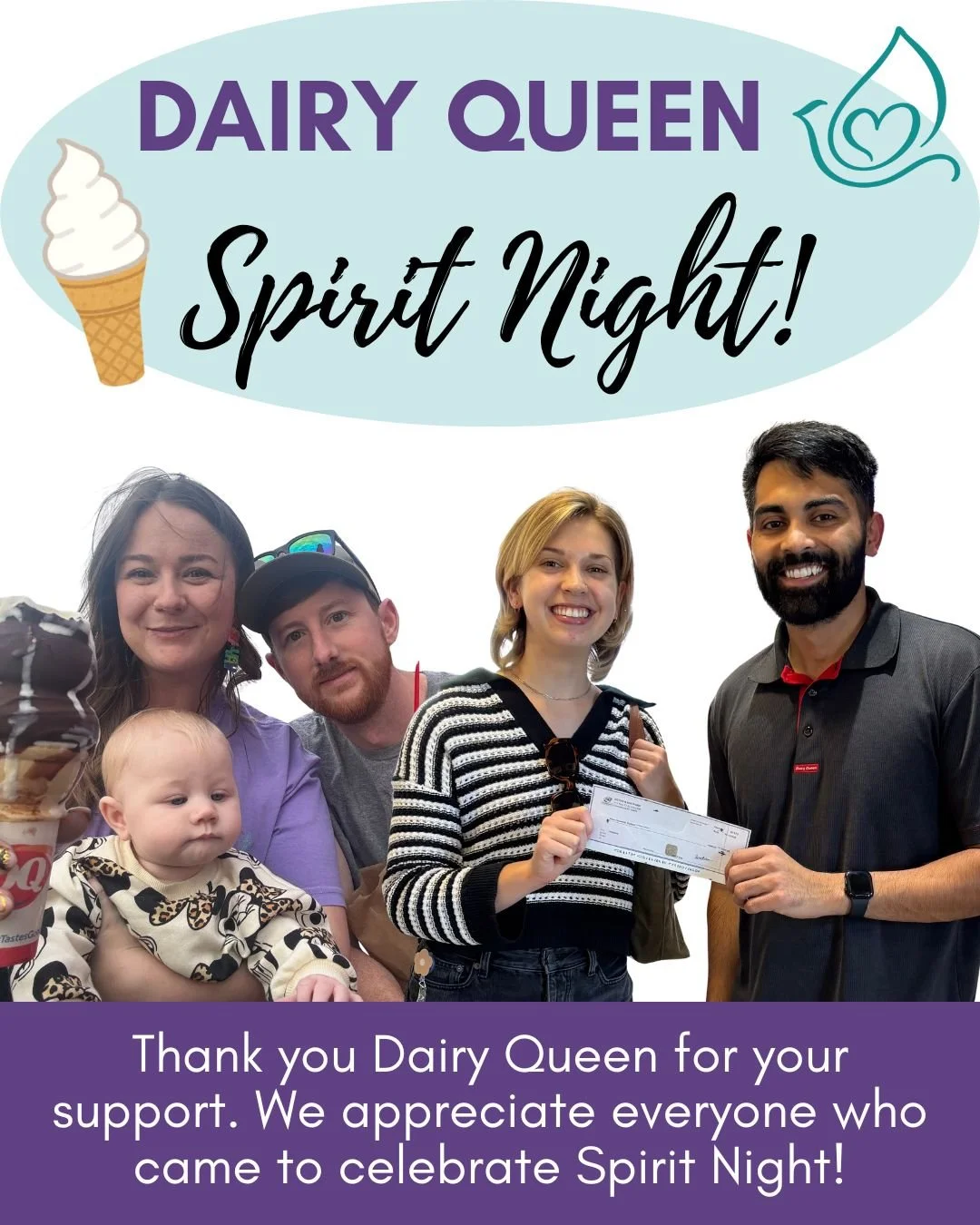 Thank you Dairy Queen for hosting Hospice & Palliative Care of the Piedmont for Spirit Night last Fridayπ¦π We appreciate your generosity and are thrilled to share we raised $400! We are grateful to everyone who came out to support our organizat