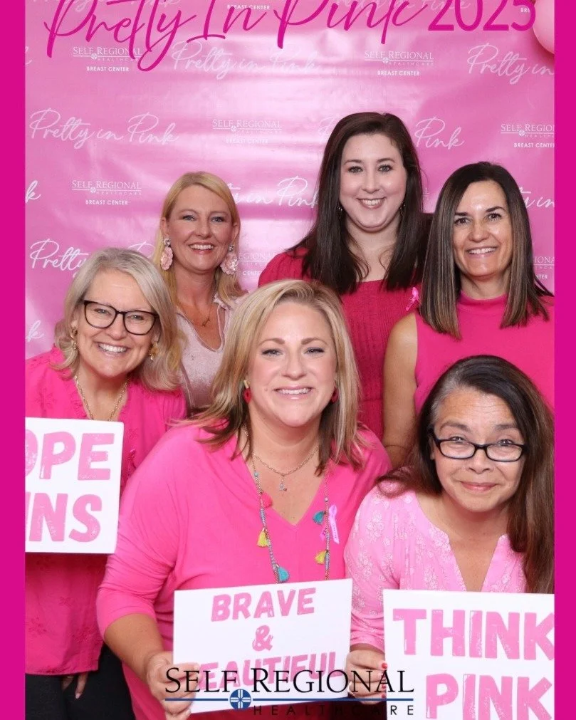 💗 Some of our staff had a wonderful time at Self Regional Healthcare’s Pretty in Pink event this week! 💗
We were so inspired watching the breast cancer survivors walk the runway in the fashion show — such beautiful displays of courage,