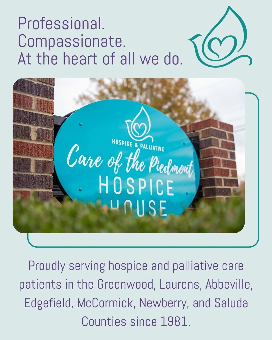 Hospice &amp; Palliative Care of the Piedmont is dedicated to enriching the lives of individuals facing advanced illness through our comprehensive services. With a mission centered on this commitment, we strive to provide compassionate care that addr