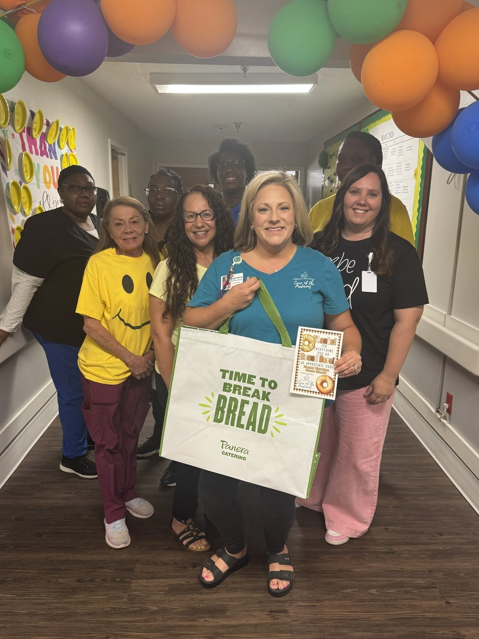 Leigh Anne is continuing to share breakfast with nursing homes in the community for National Nursing Home Week! Yesterday, she visited McCormick Post-Acute. Thank you for supporting Hospice &amp; Palliative Care of the Piedmont! 🥯☕

#HospiceCare #Ho