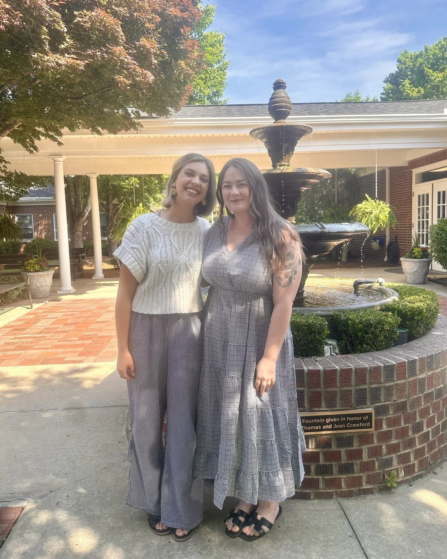 Accidental twinning spotted at the admin office this morning! 🤪 Jordan and Cici had the right idea! Thank you ladies for everything you do for Hospice &amp; Palliative Care of the Piedmont; we are grateful to have you on the team! 💙

#HospiceCare #