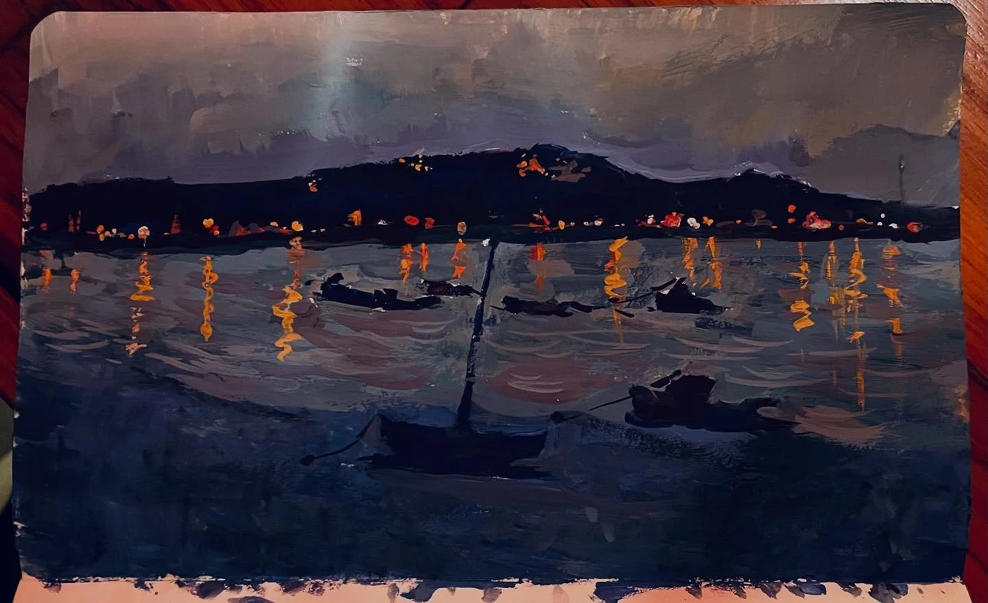 Day 25 #stradaeasel

A fun but cold evening in full of gouache experiments with my lovely friend @naomilawlee , the evening turned into a bit of an unplanned nocturne 🌙