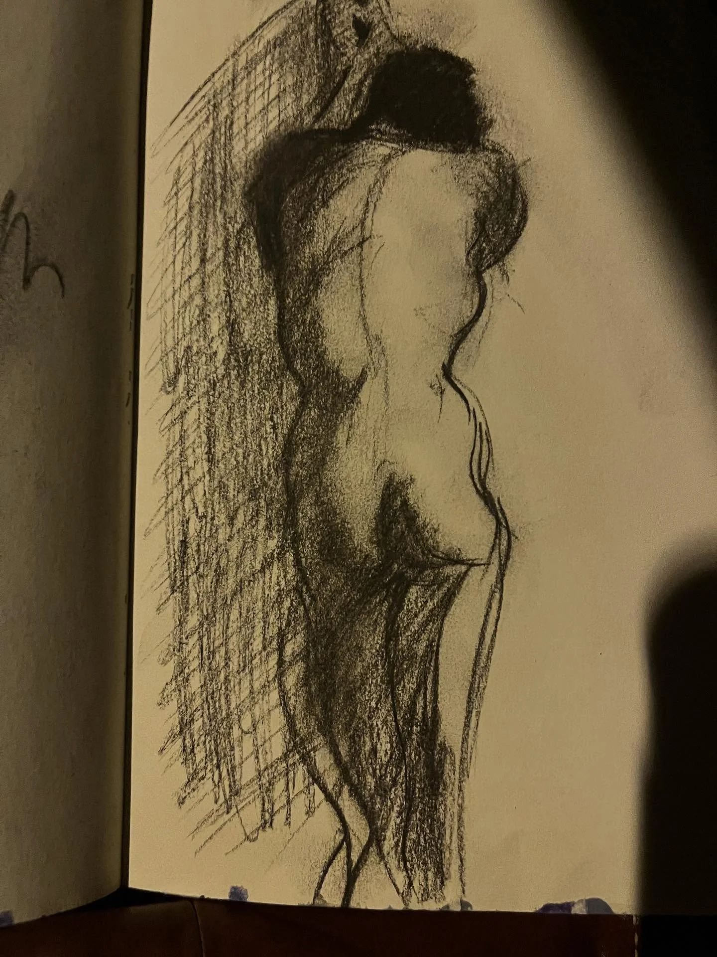 Day 26 #stradaeasel 

A 15min sketch from this evening&rsquo;s life drawing session at the United Arts Club before I ran off upstairs to a beautiful jazz concert.