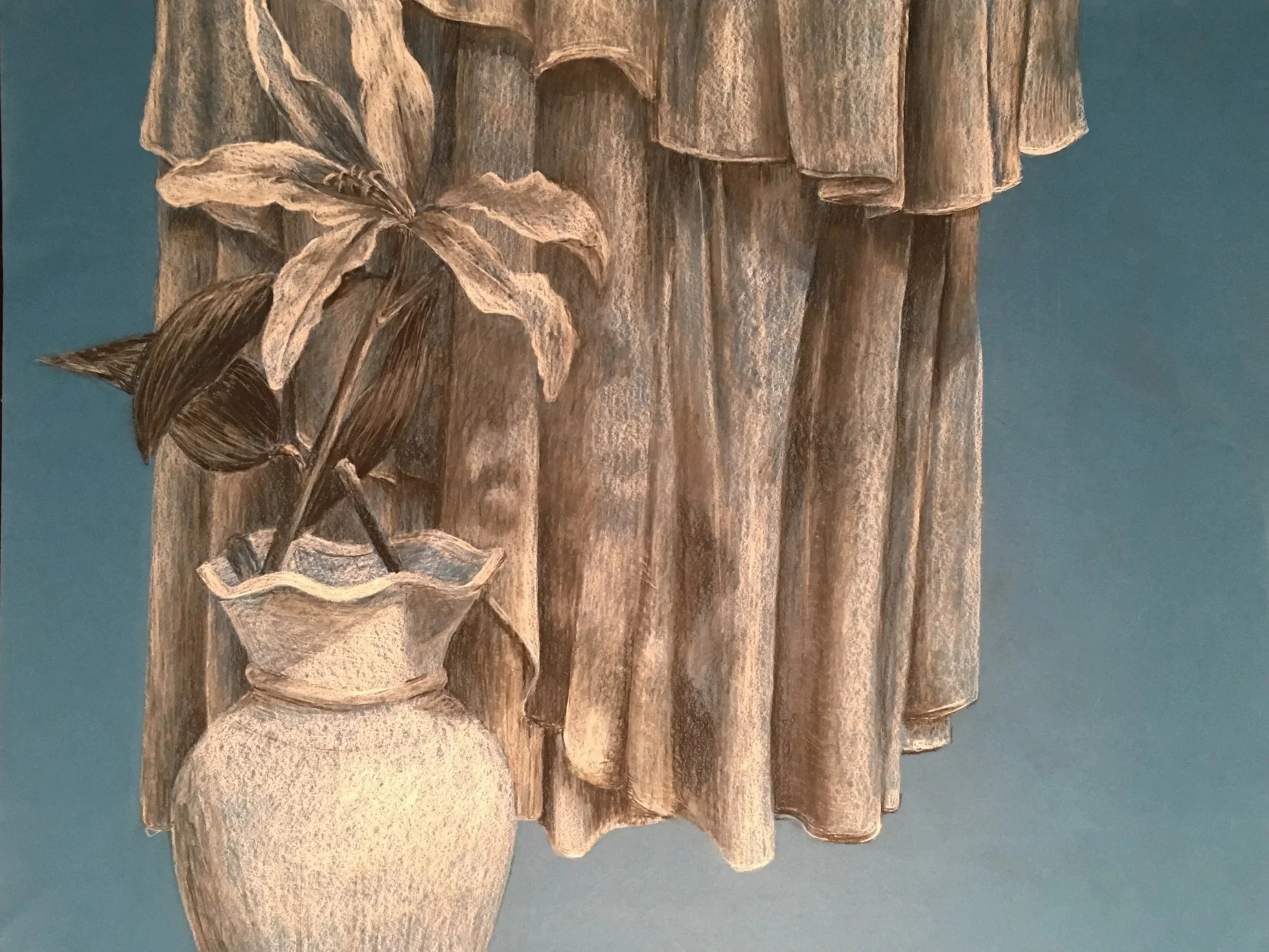 Still Life
Graphite and white pencil on paper.