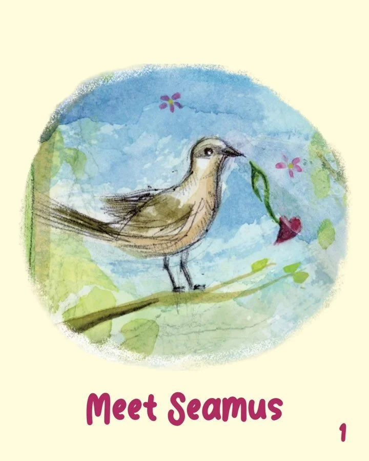 Welcome New Friends!! Meet Seamus! 

The Flying Song is on our song page! 
Fly on over nellieharpsong.com to hear it. Link in Bio!!