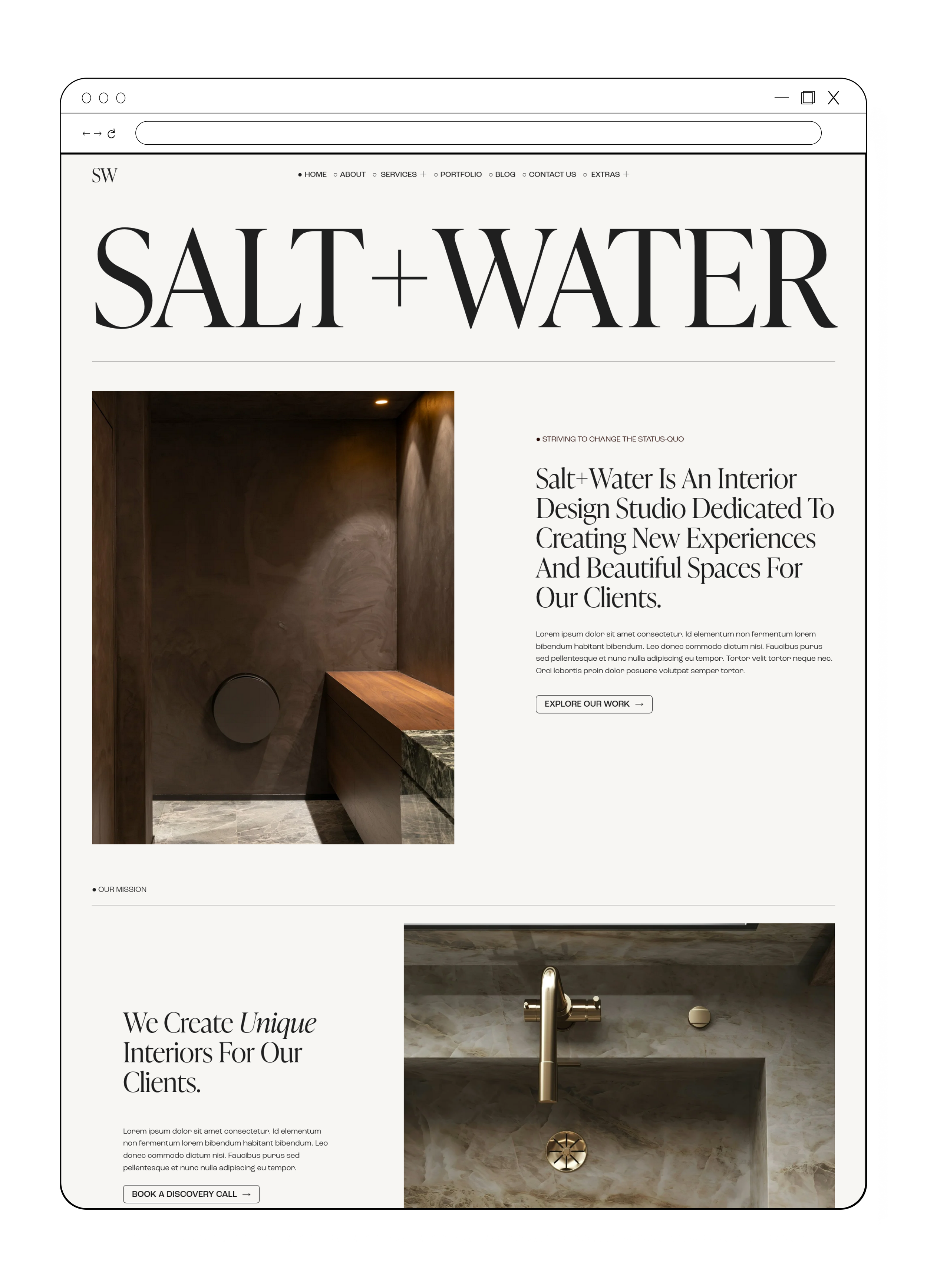 The Salt + Water Template B