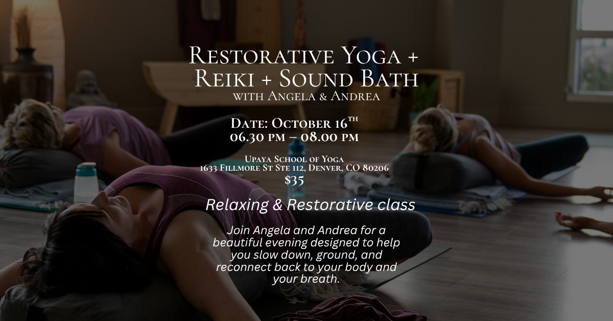 Restorative Yoga + Reiki + Sound Bath