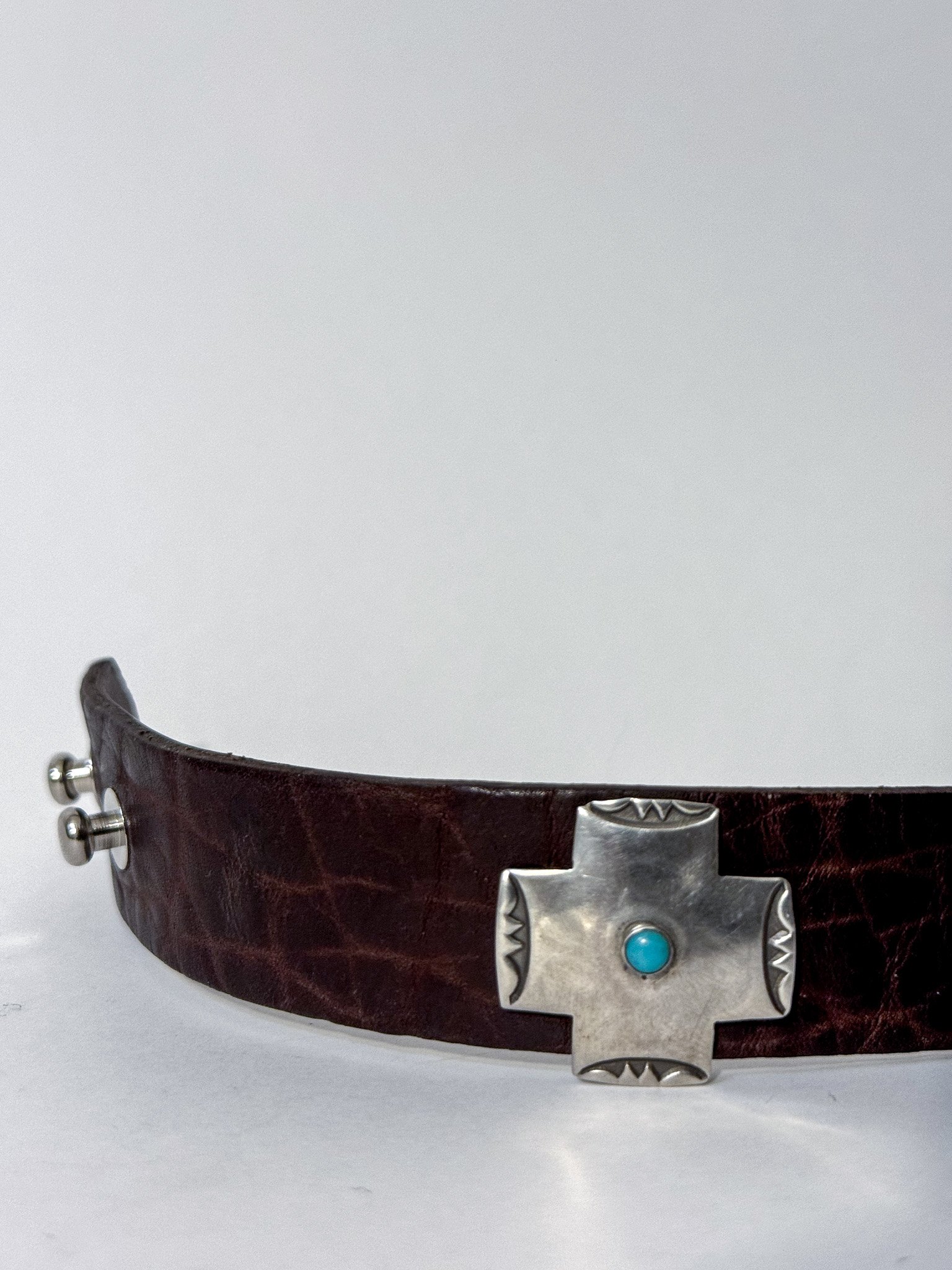 Cross Leather Bracelet