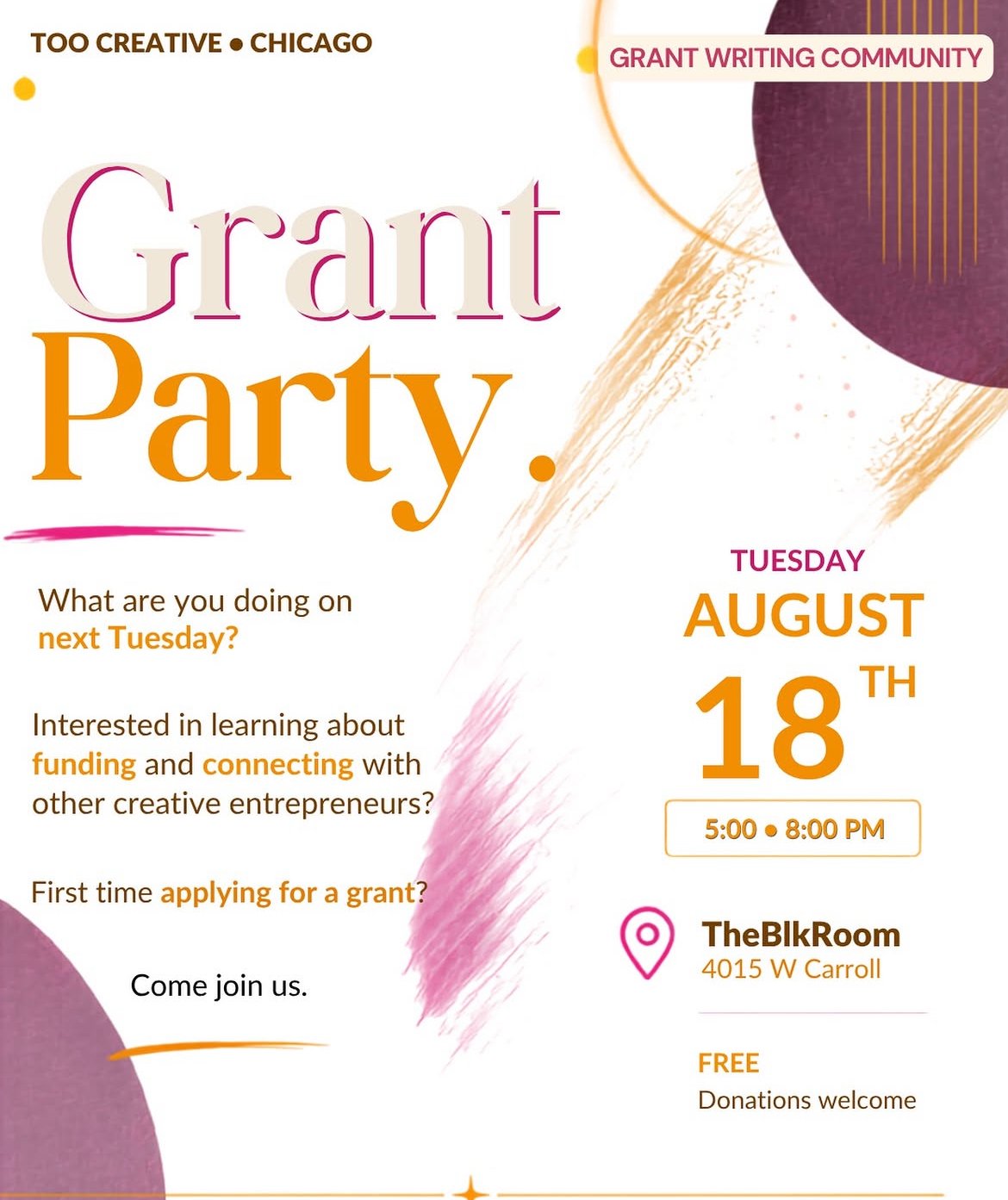 The Grant Party 1-Year Anniversary