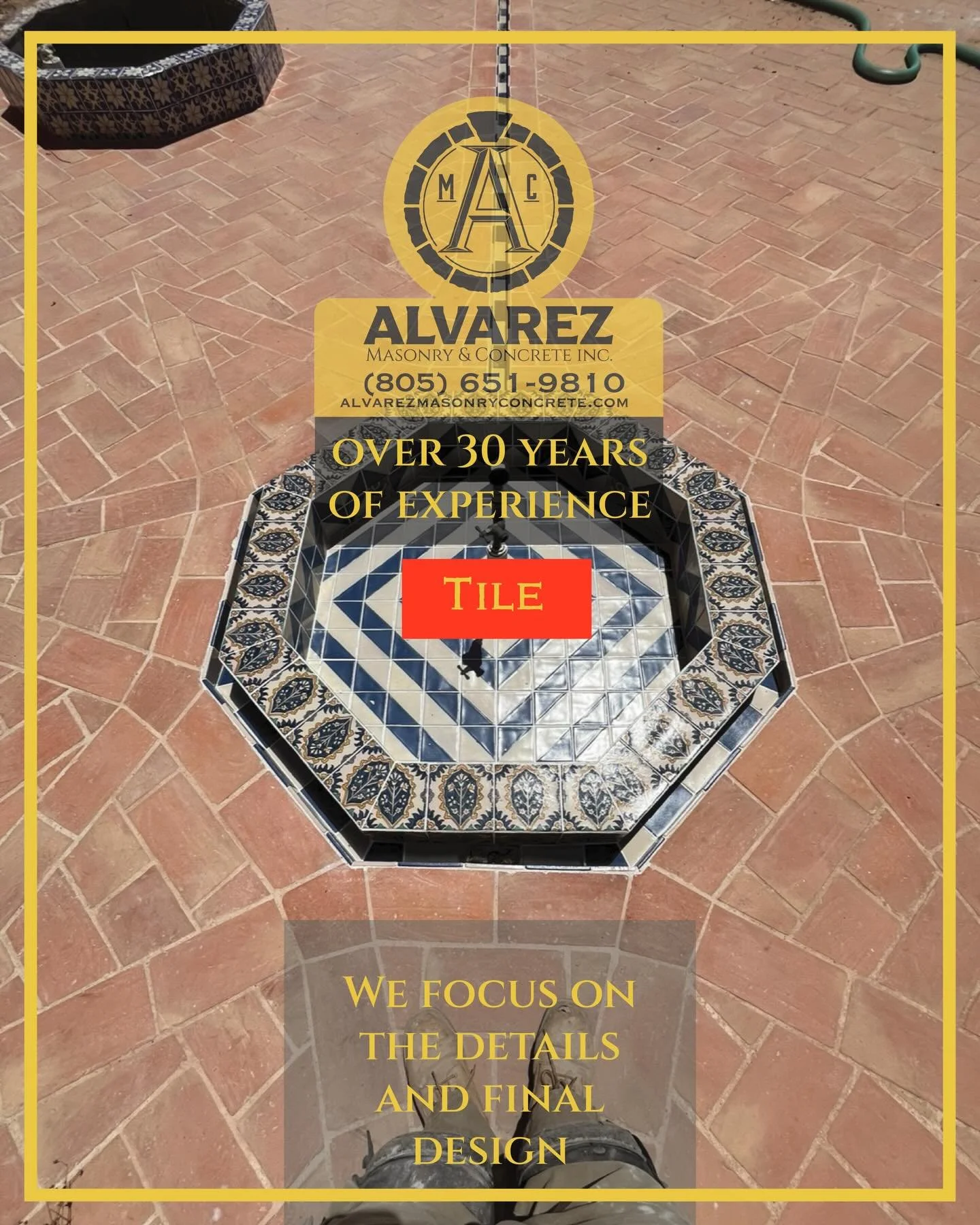 We focus on the details. 200 year old tile, tricky curves, different materials. Nothing is too technical for an experience team #concrete #construction #concretecontractor #montecito