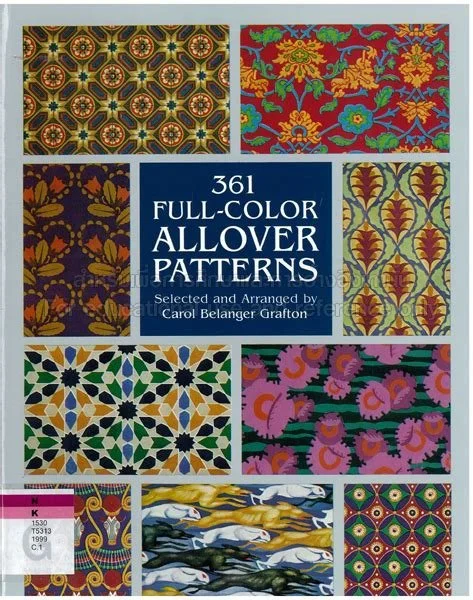 361 Full Colour Allover Patterns (Dover Pictorial Archive) by Carol Belanger Grafton Paperback
