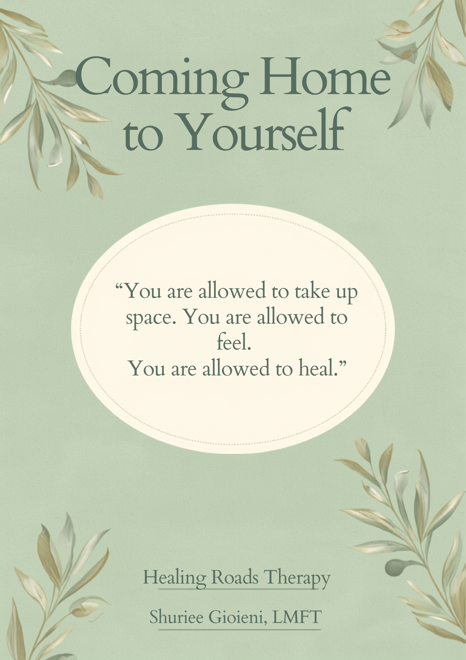 Coming Home to Yourself: A Seven-Phase Journey to Self-Esteem, Inner Healing & Embodied Wholeness