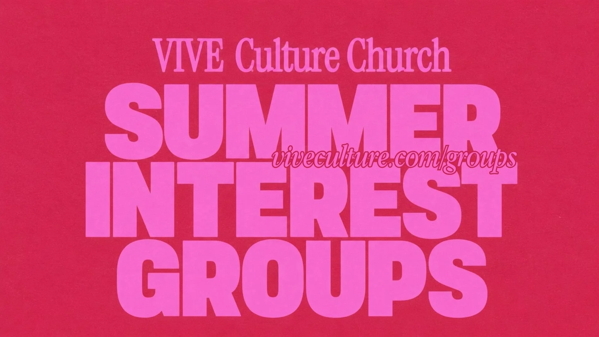 Summer Interest Groups 