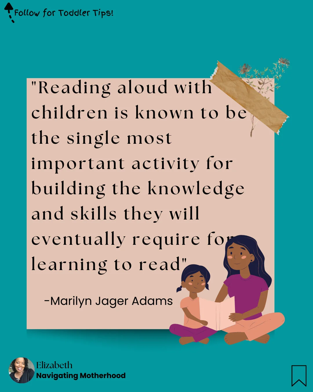 "Unlock a world of imagination through the joy of reading! 📚✨ While 15 to 20 minutes is the recommended reading time, it's important to follow your child's lead and let their curiosity guide them. If they're loving a story, feel free to encoura