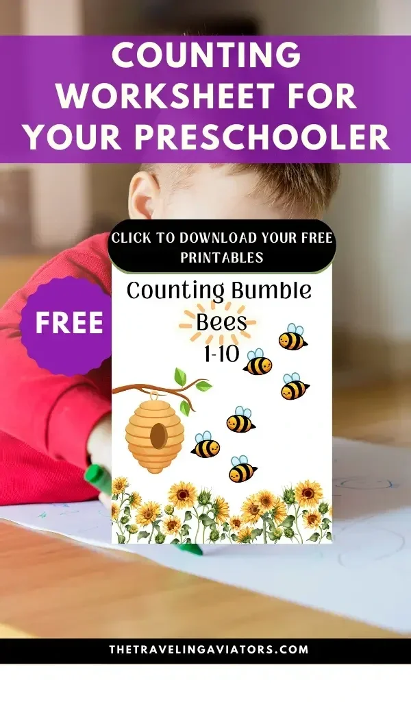 Counting worksheets for preschoolers with fun printable activities. Free preschool printables to practice numbers 1–10 at home.