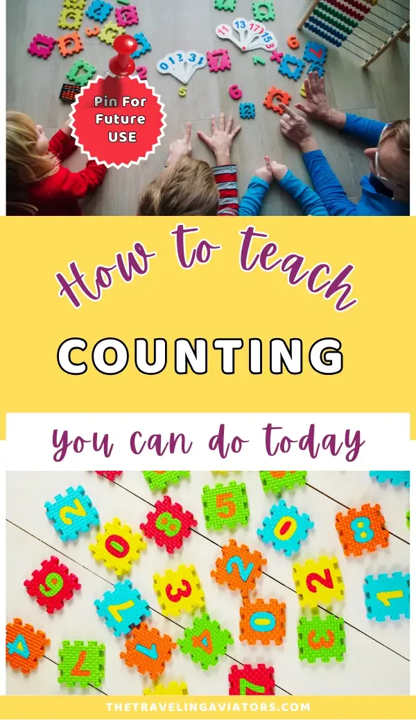 “How to teach counting to toddlers with play-based learning. Easy preschool number activities and fun math games for kids