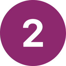 Purple circle with the number 2 inside