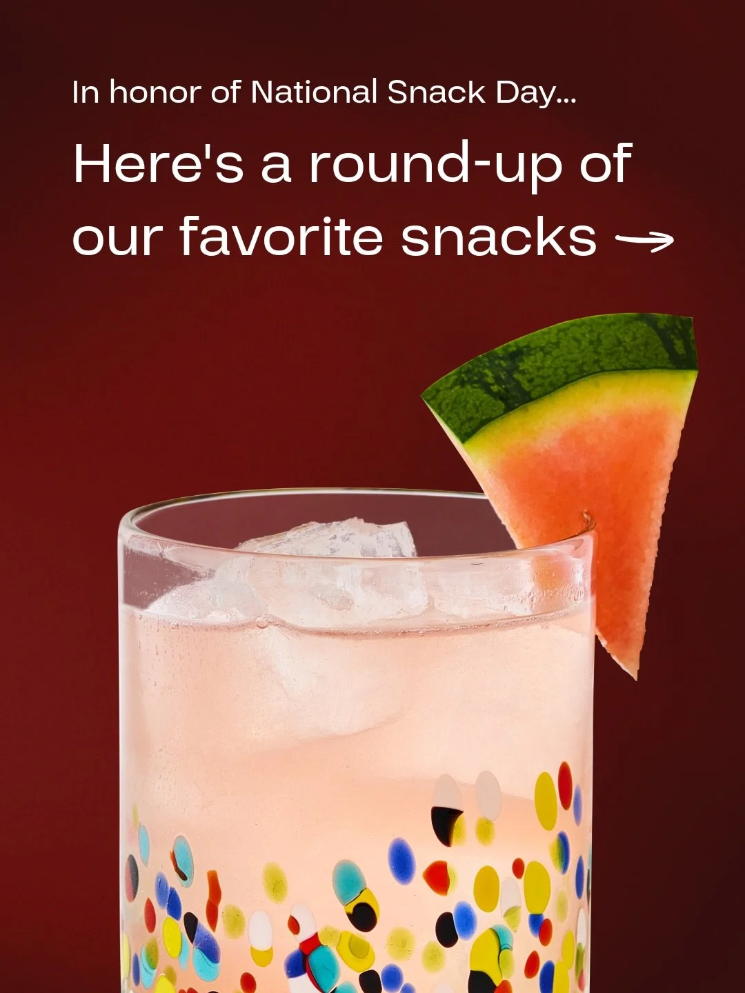 Garnishes count as snacks, right?