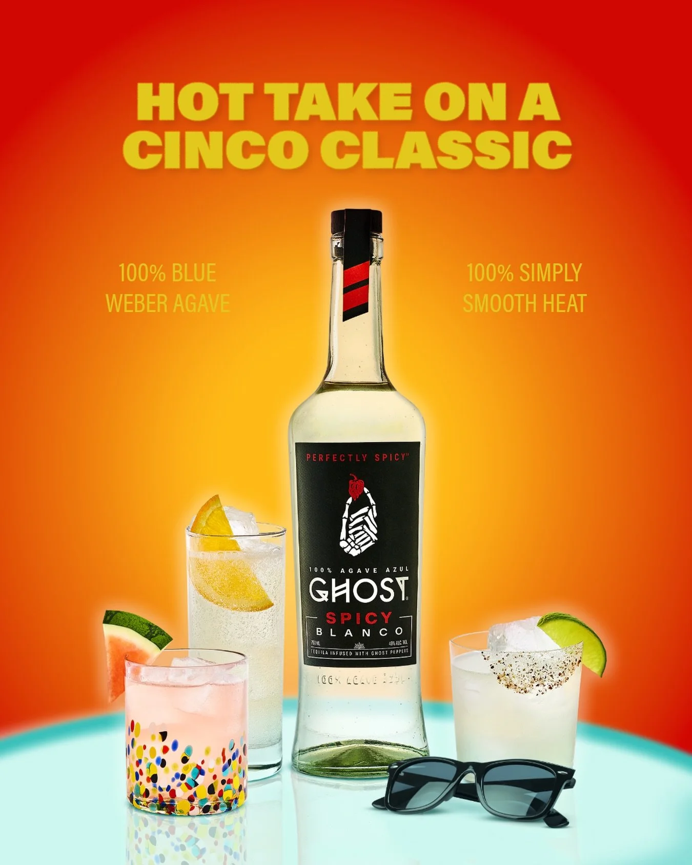 Make your margarita 𝗣𝗲𝗿𝗳𝗲𝗰𝘁𝗹𝘆 𝗦𝗽𝗶𝗰𝘆&reg; this summer with Ghost Tequila 🌶️🍋&zwj;🟩