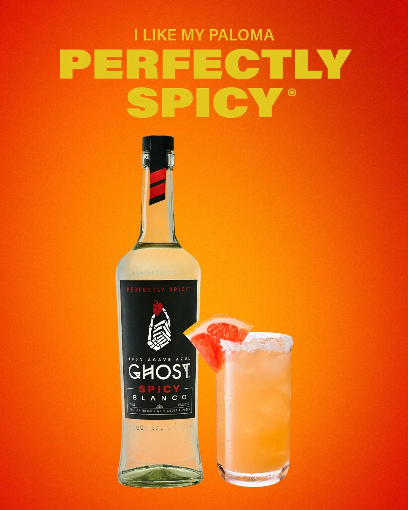 Just thought you should know. We also thought you should know how to make one &mdash; no diced jalape&ntilde;os needed.

𝗣𝗲𝗿𝗳𝗲𝗰𝘁𝗹𝘆 𝗦𝗽𝗶𝗰𝘆 𝗣𝗮𝗹𝗼𝗺𝗮
1.5 oz Ghost Spicy Tequila (infused w/ ghost peppers for the perfect spicy kick!)
.75 