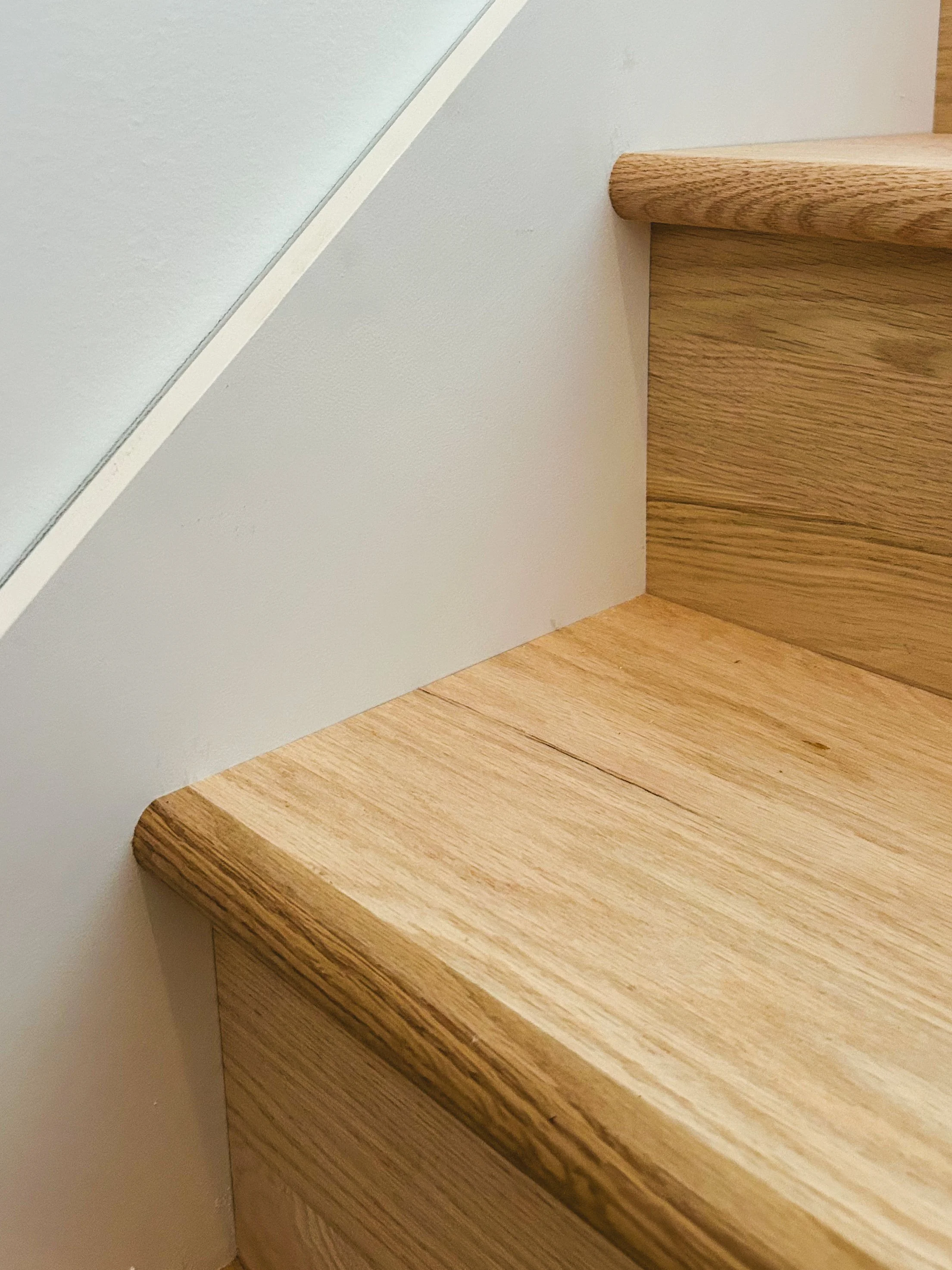 Oak stair treads and risers
