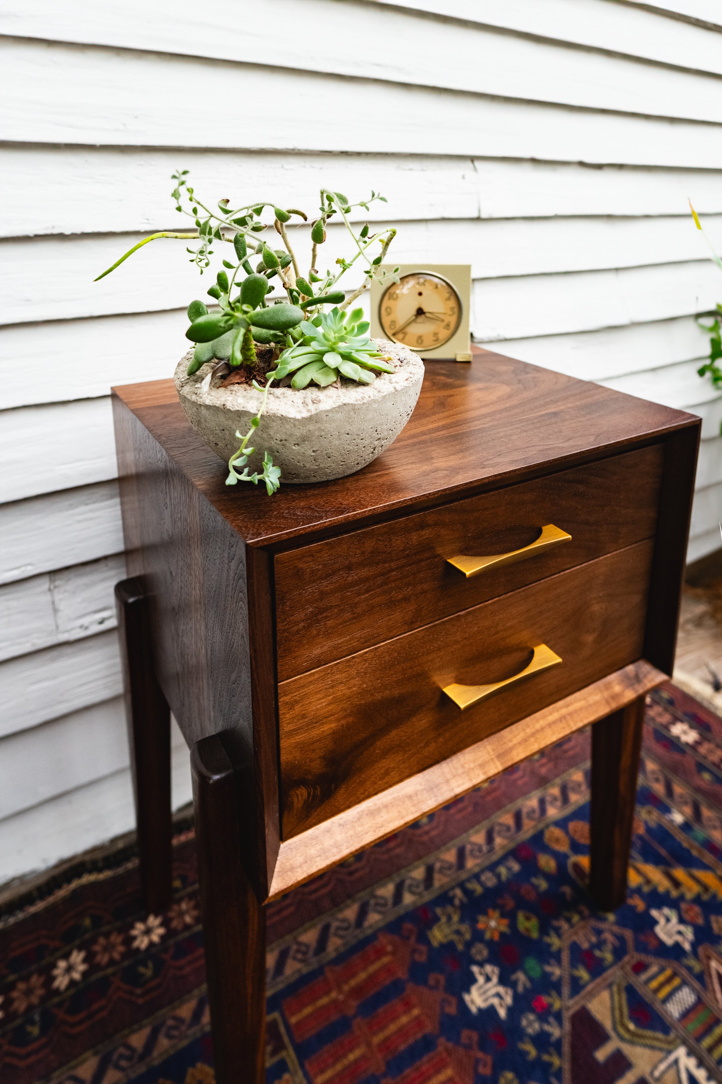 Walnut nightstand