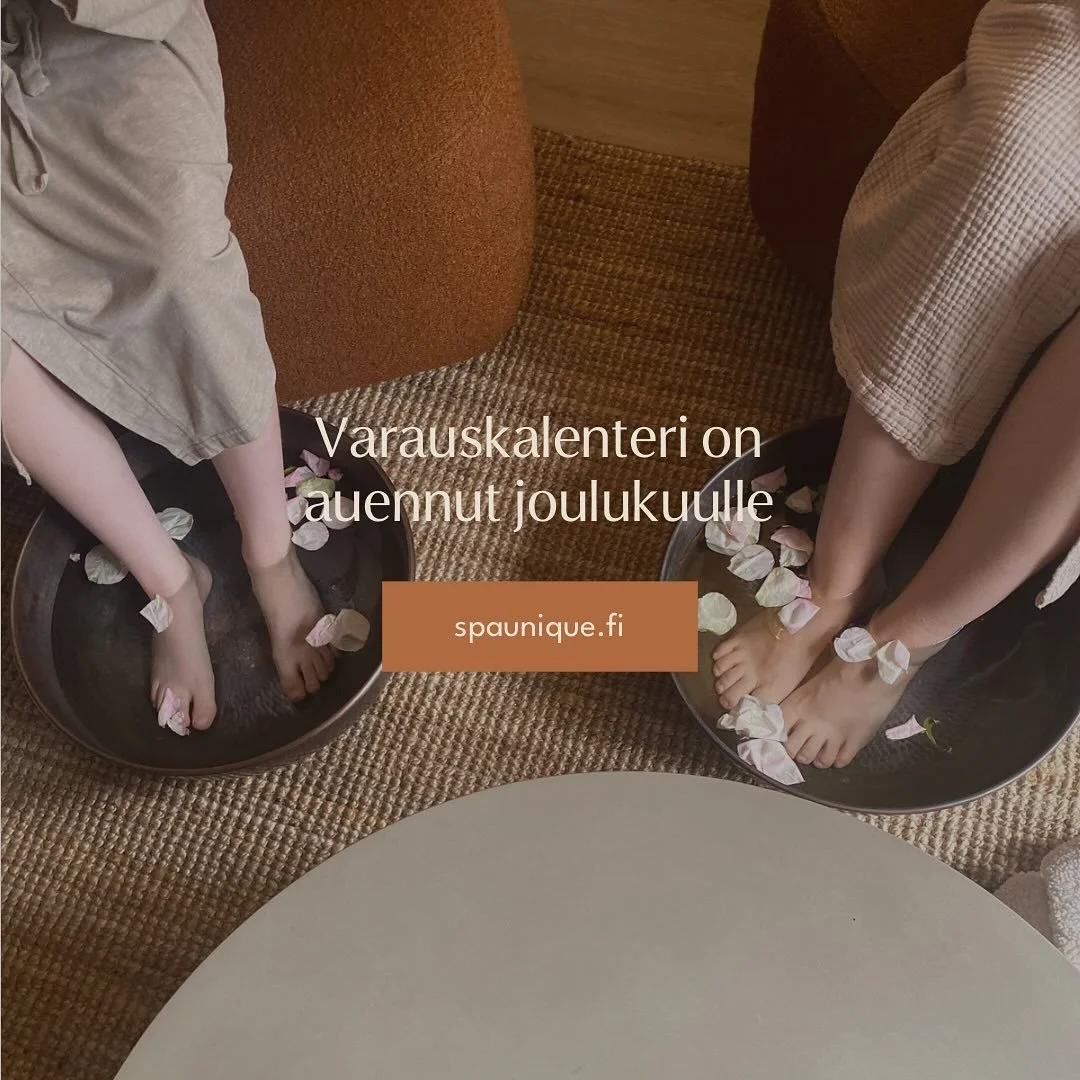 Varauskalenterimme on auennut joulukuulle. Varaa itsellesi jo nyt aika joulukiireiden keskelle! L&auml;mpim&auml;sti tervetuloa hemmotteluun meille! 🥰🎄

#joulukuunajanvaraus #hemmotteluhoito #ihonhoito #rentoutuminen #bionkasvohoito #purodor&eacute