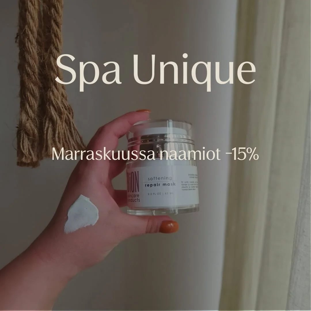 Marraskuun ajan naamiot ovat -15%!
Mik&auml; parempi tapa onkaan hemmotella omaa ihoa, kuin lis&auml;t&auml; naamio ihonhoitorutiiniin ilmojen viiletess&auml;?🤩
Meilt&auml; l&ouml;yd&auml;t rauhoittavat savinaamiot, syv&auml;nesteytt&auml;v&auml;n g