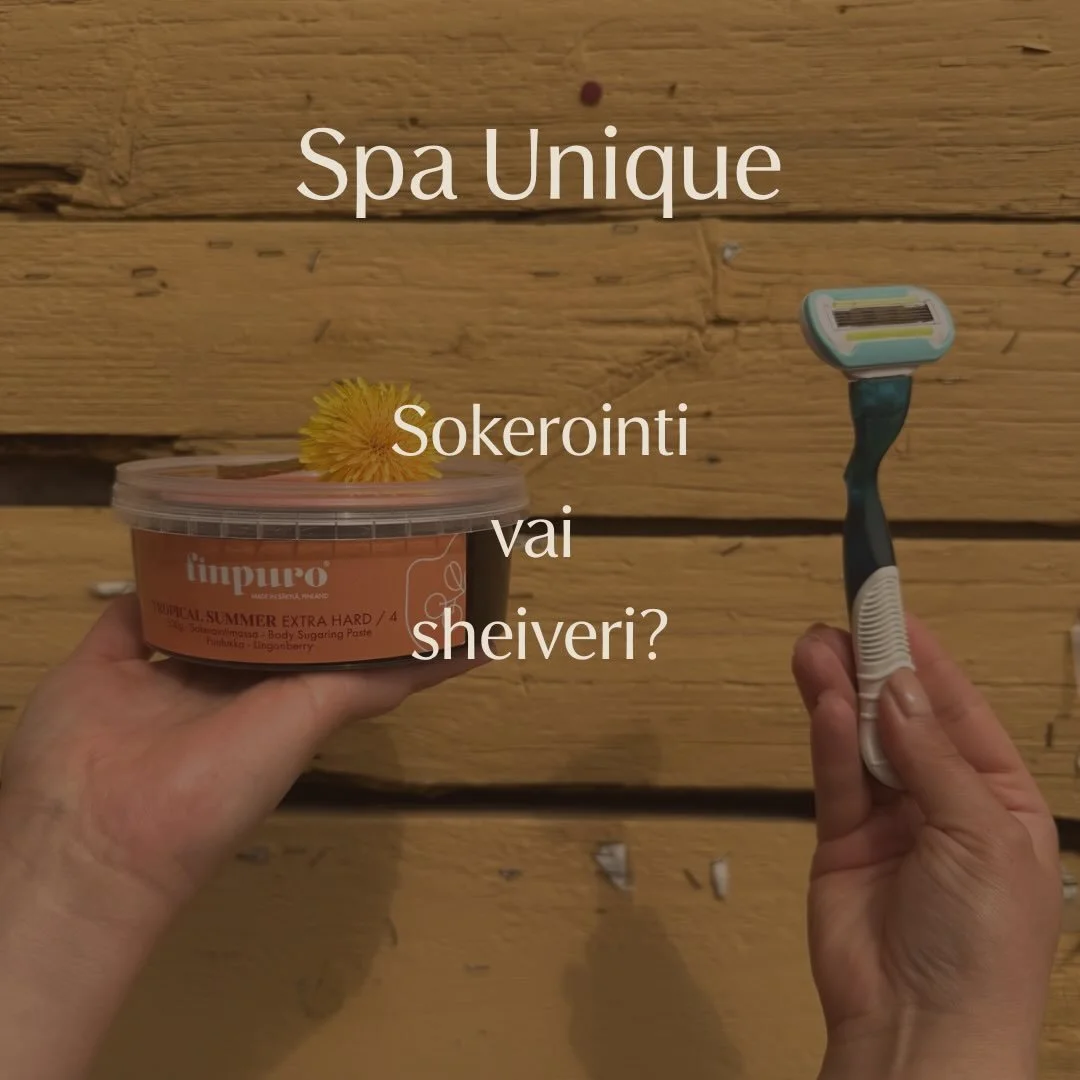 Sokerointi vai sheivaus?

SOKEROINTI:
✨hell&auml;varainen tapa poistaa ihokarvat 
✨iho pysyy sile&auml;n&auml; pitk&auml;&auml;n, jopa viikkoja
✨karvan laatu heikkenee ja on helpompi poistaa jatkossa
✨saat samalla kuorinnan iholle
✨ei sovi kipuherk&a