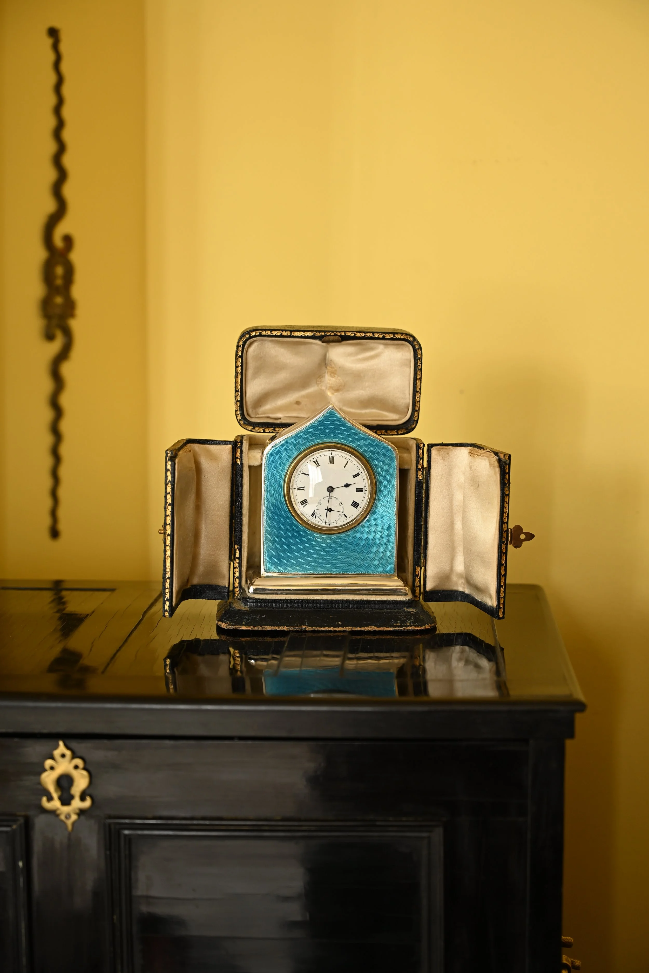Sterling and Enamel Clock 1911
