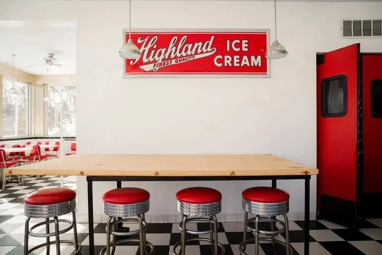Retro Ice Cream Shop For Sale