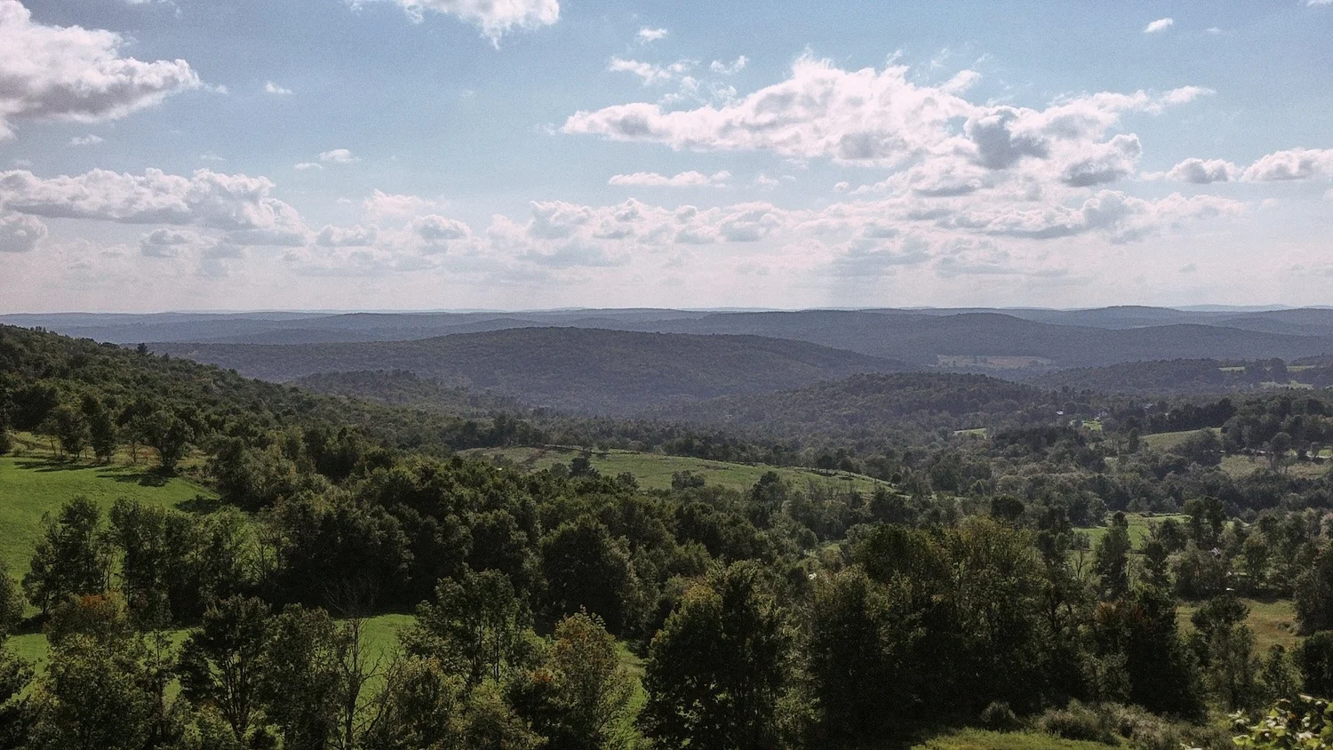 The western Catskills from above the house