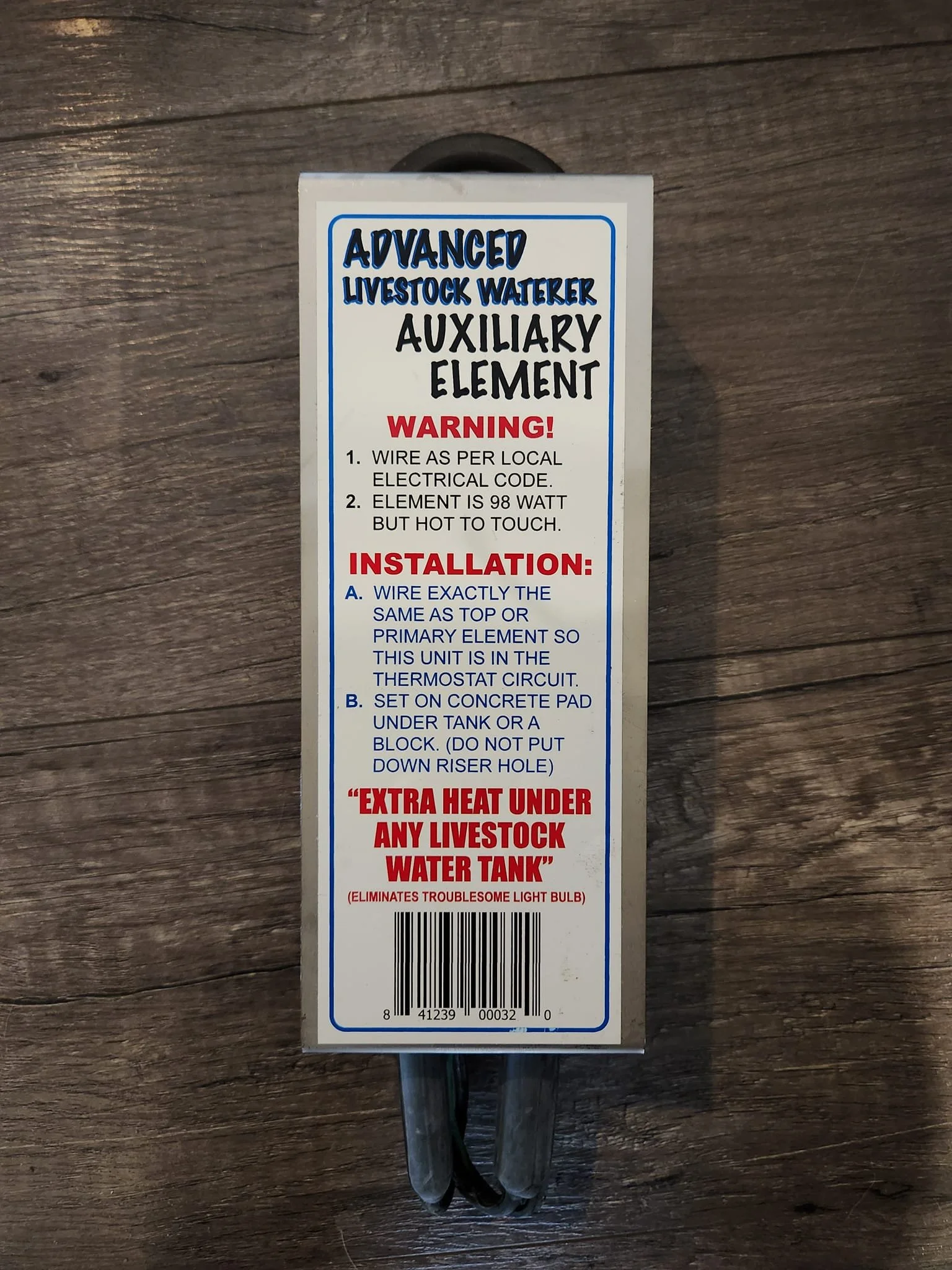 98w Aux Element 110/120v w/ Bracket