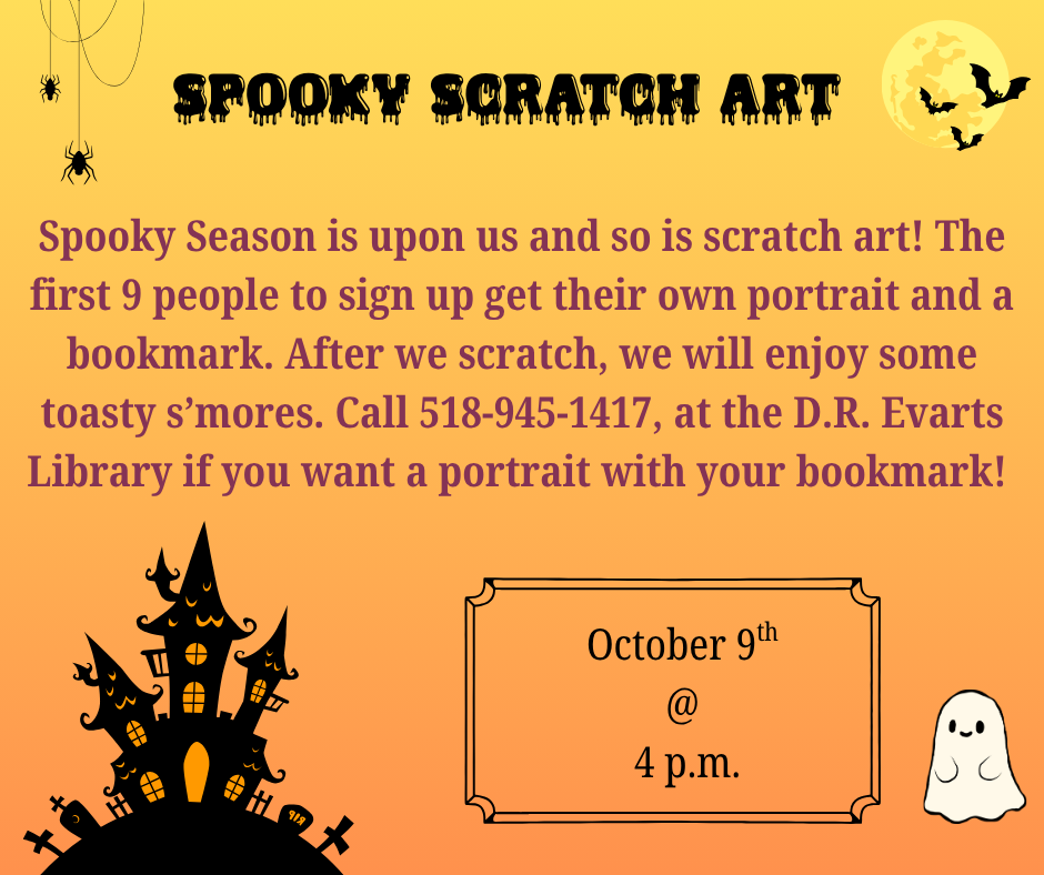 Spooky Scratch Art
